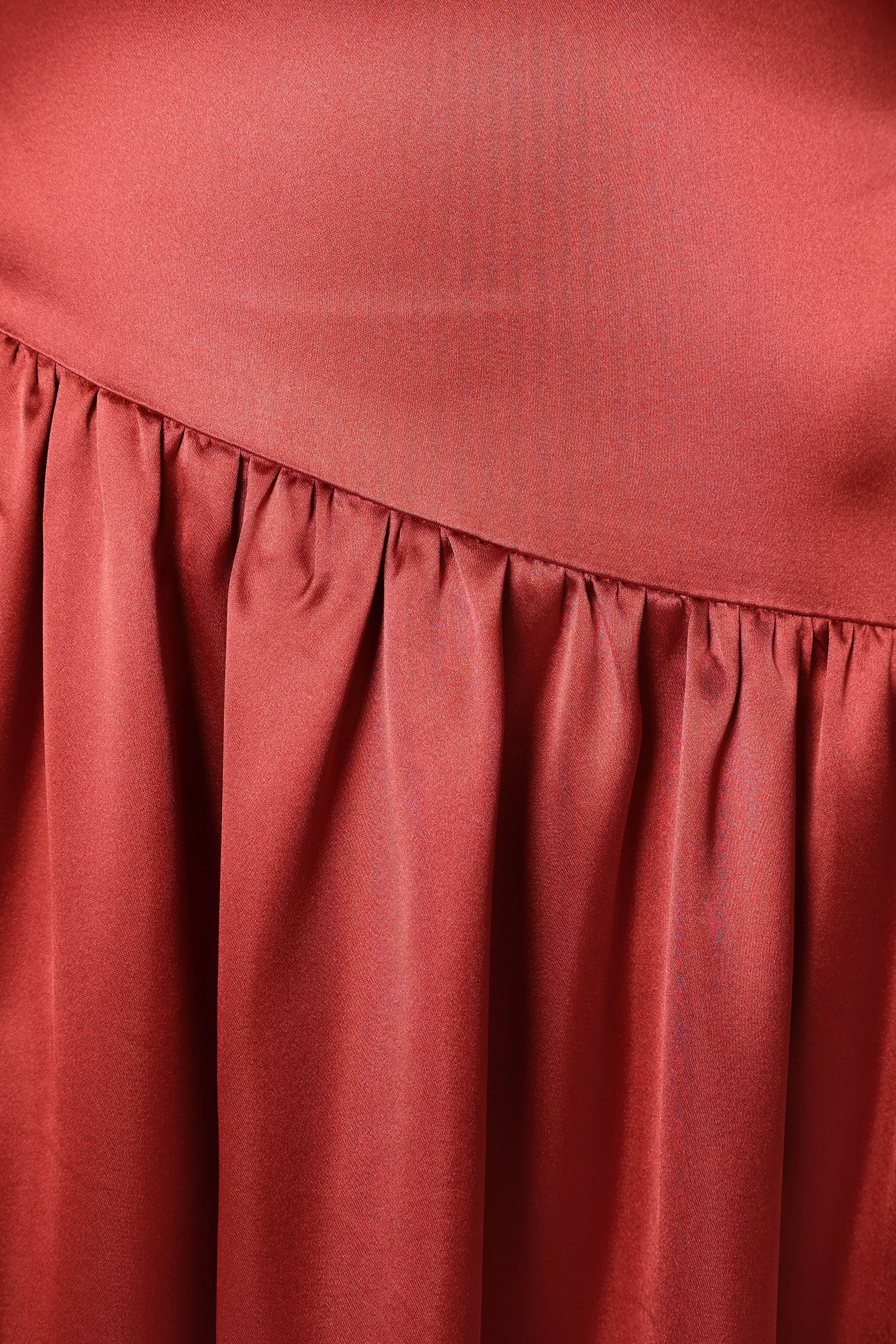 Eshie One Shoulder Midi Dress - Wine sold by Petal & Pup product image thumbnail 9