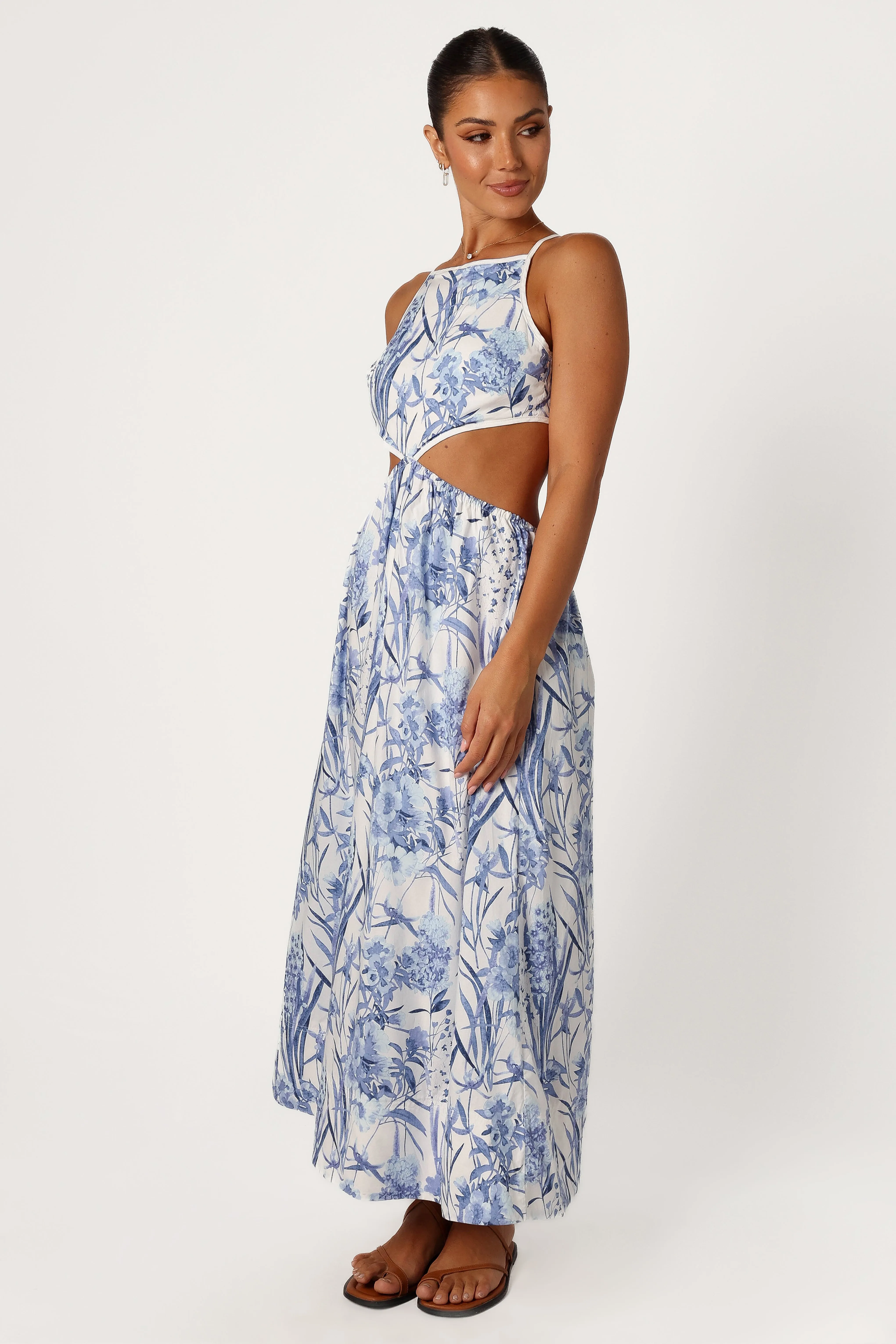 Sena Midi Dress - Blue Floral sold by Petal & Pup product image thumbnail 2