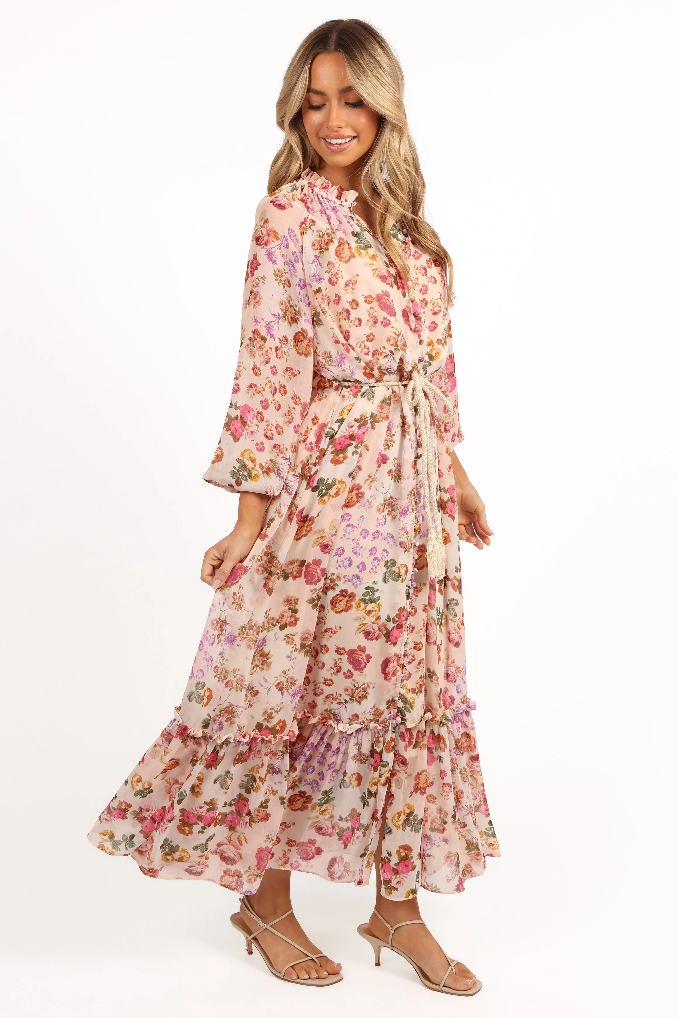 Micah Long Sleeve Midi Dress - Blush sold by Petal & Pup product image thumbnail 4