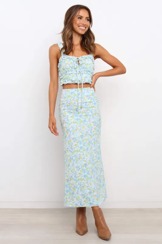 Kezie Skirt - Green sold by Petal & Pup