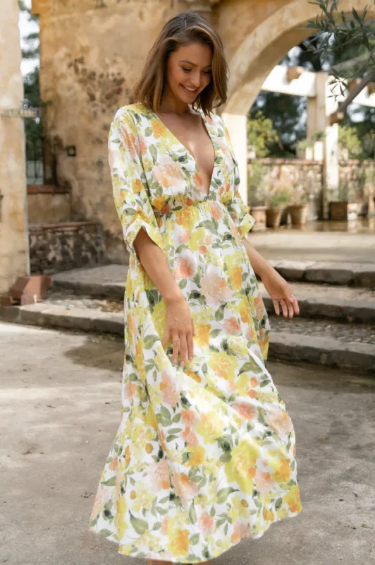 Bayview Dress - Yellow sold by Petal & Pup