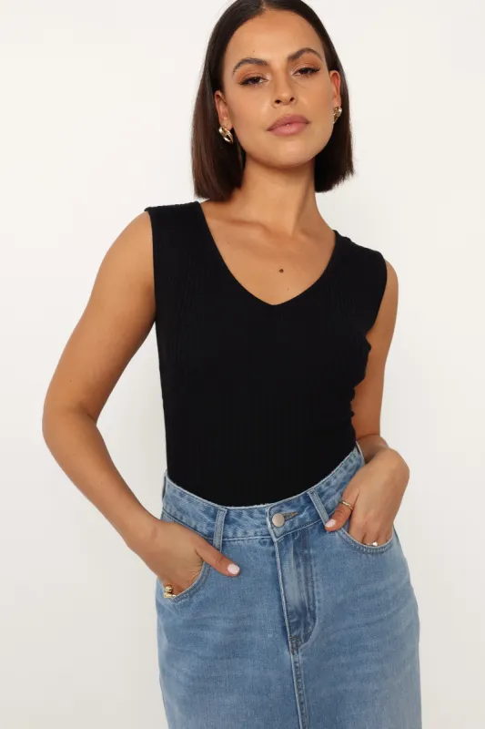 Remi Bodysuit - Black sold by Petal & Pup