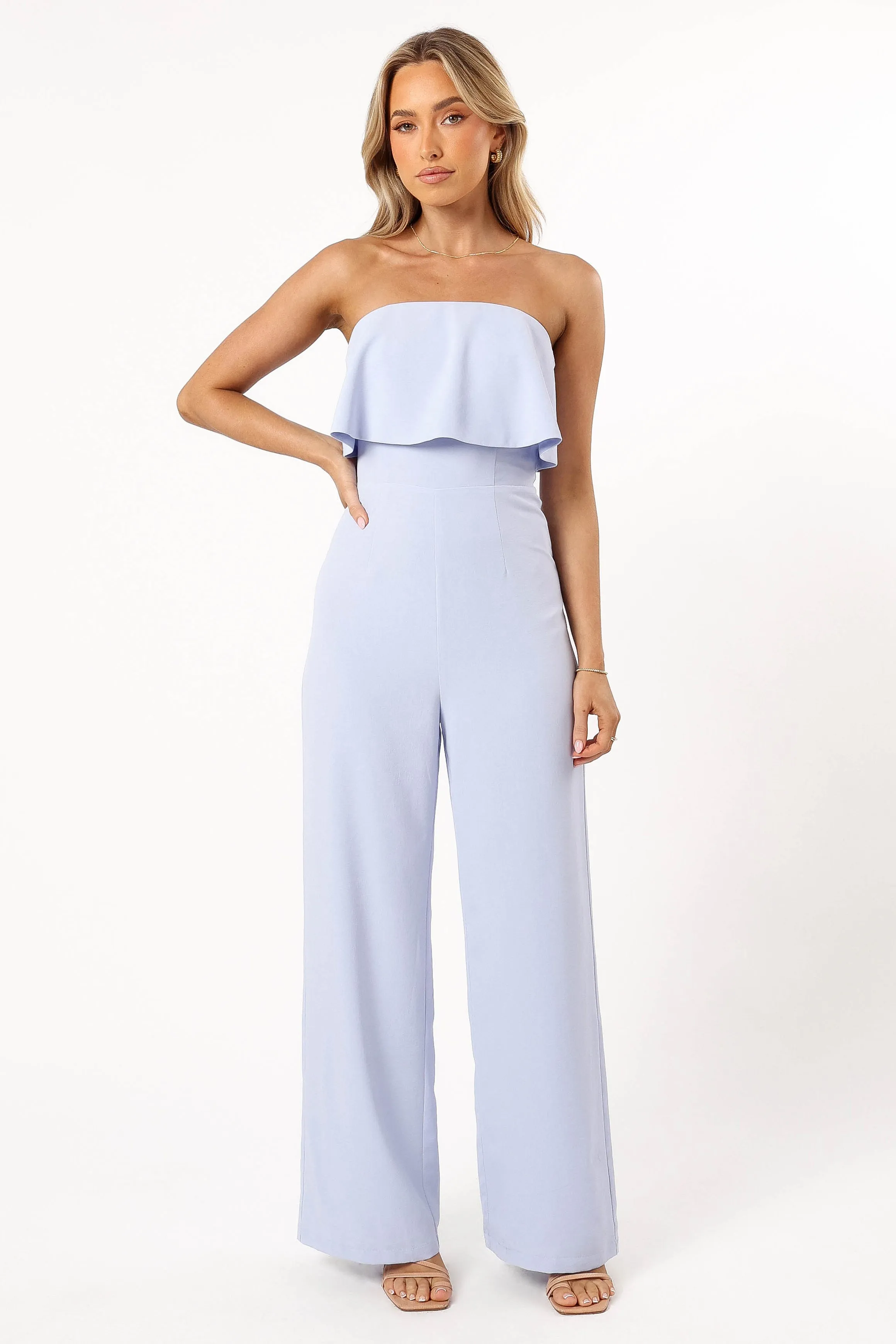Annabella Strapless Jumpsuit - Blue sold by Petal & Pup product image thumbnail 3