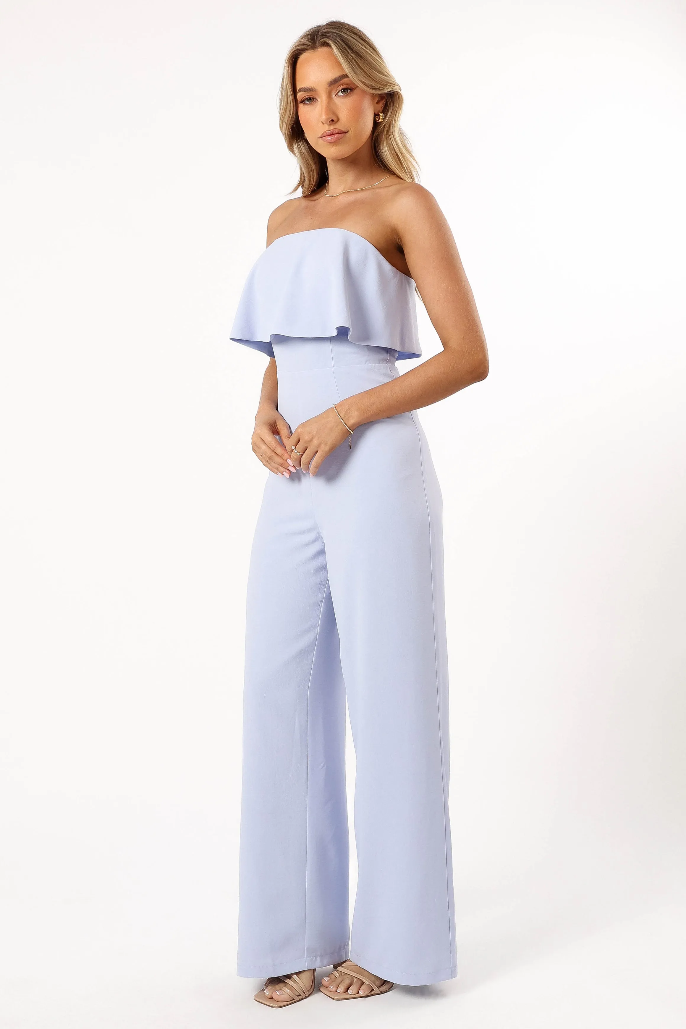 Annabella Strapless Jumpsuit - Blue sold by Petal & Pup product image thumbnail 5