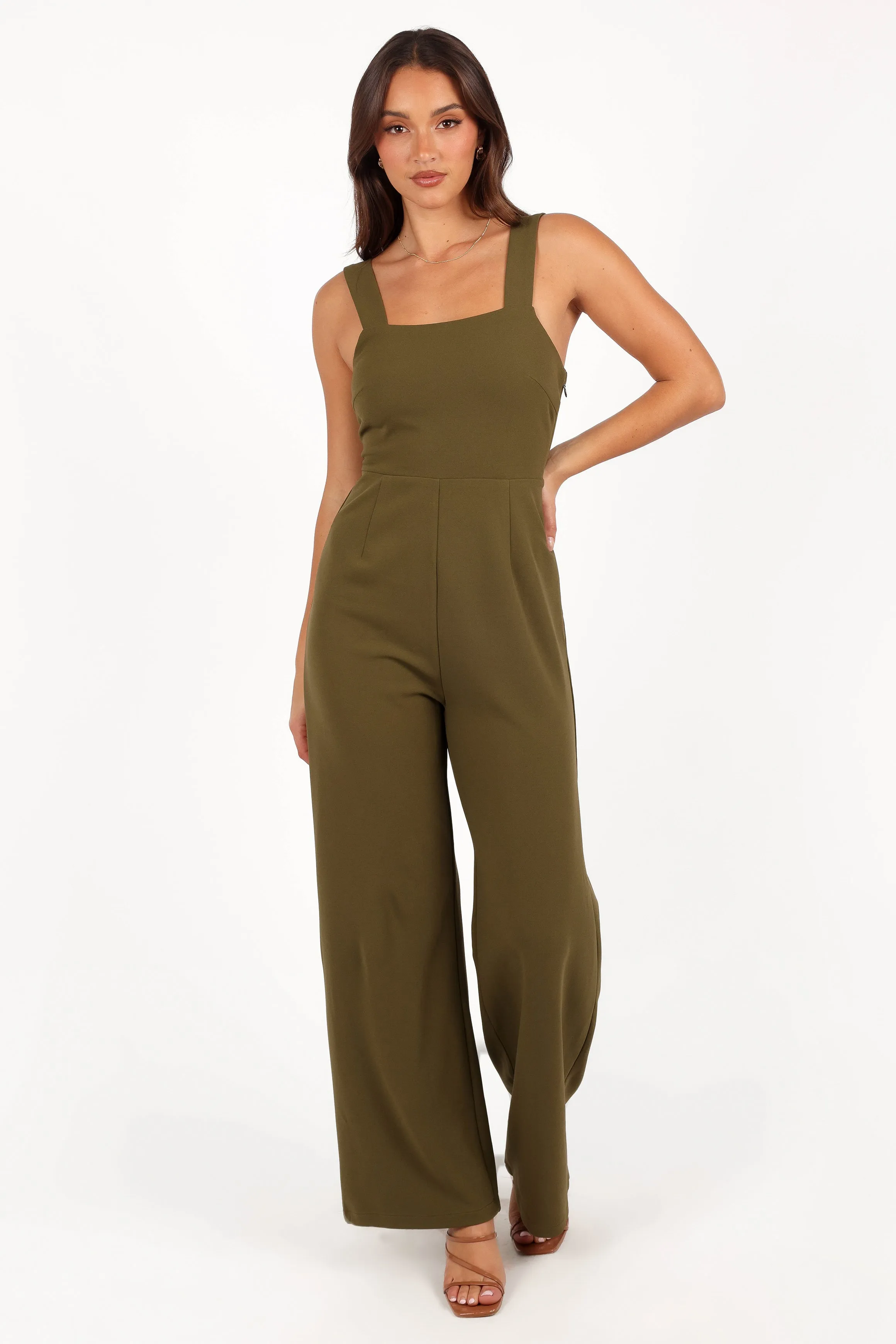 Hyatt Jumpsuit - Olive sold by Petal & Pup