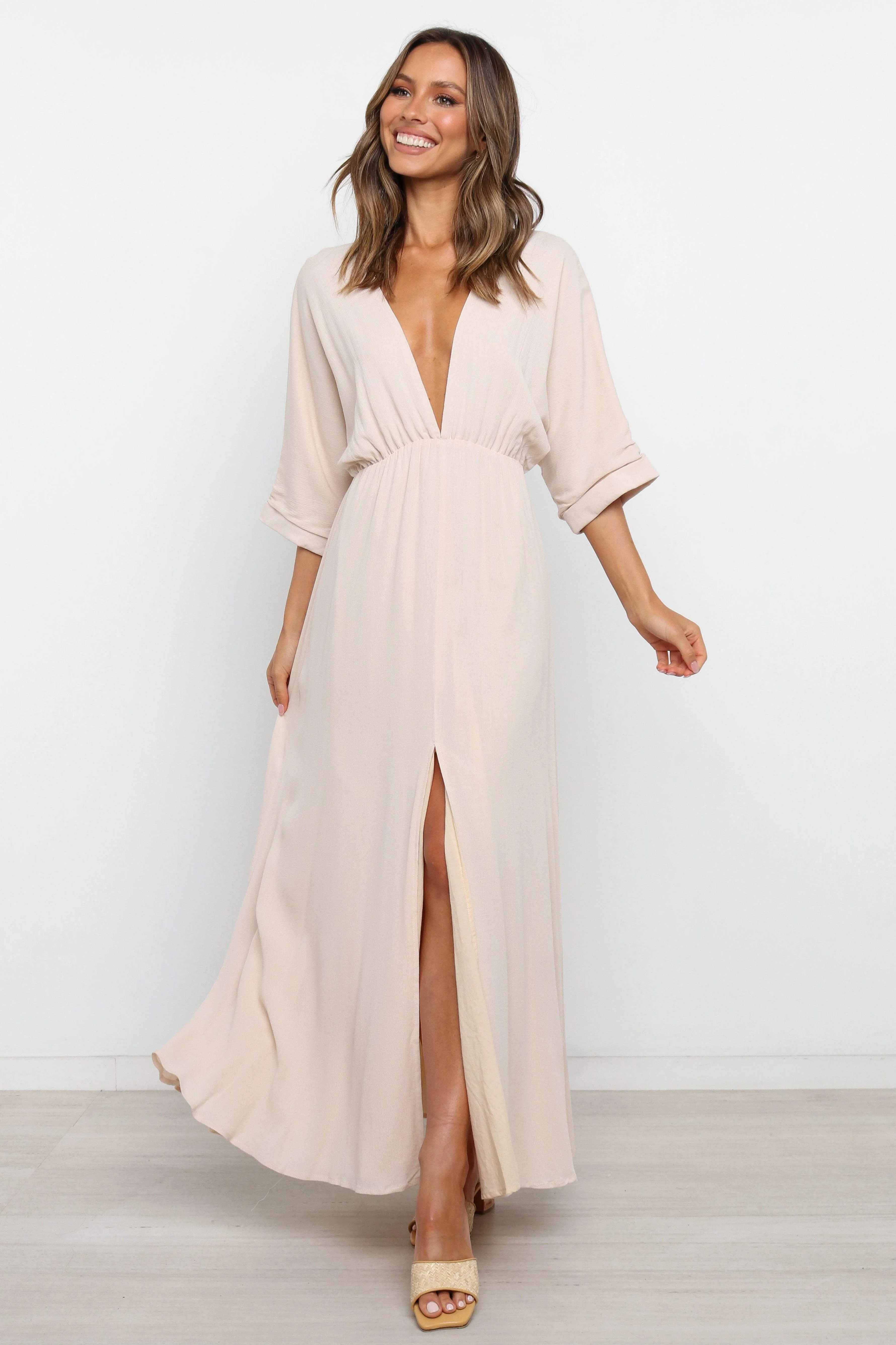 Bayview Dress - Beige sold by Petal & Pup product image thumbnail 5