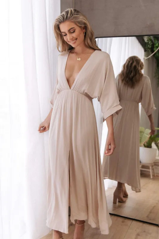 Bayview Dress - Beige sold by Petal & Pup