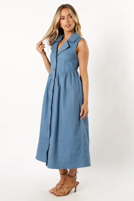 knee length dresses for ladies Saloni Women's Claudia Flori Sunset Silk Midi Dress main image 1