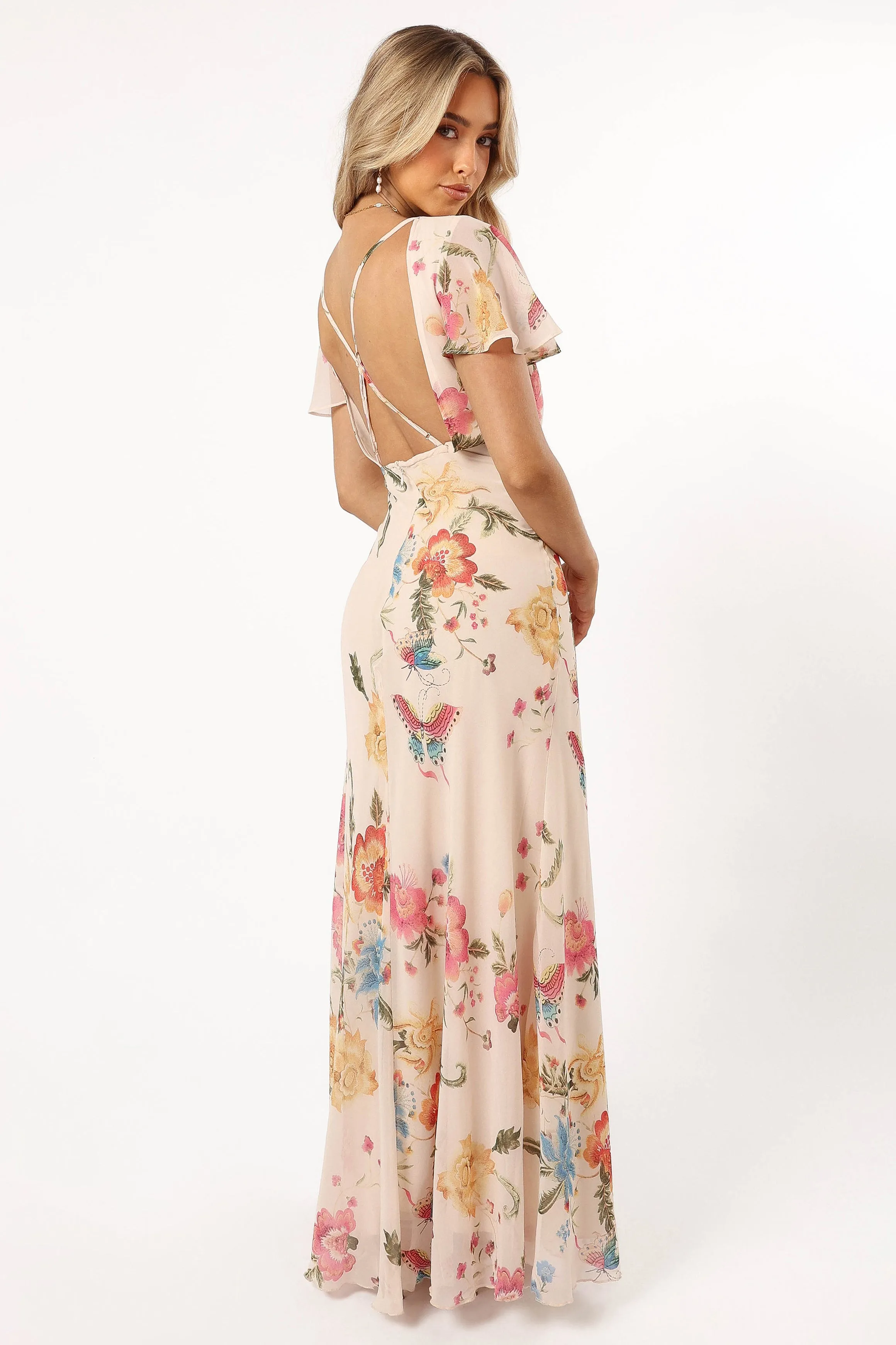 Viola Maxi Dress - Sand Pink sold by Petal & Pup