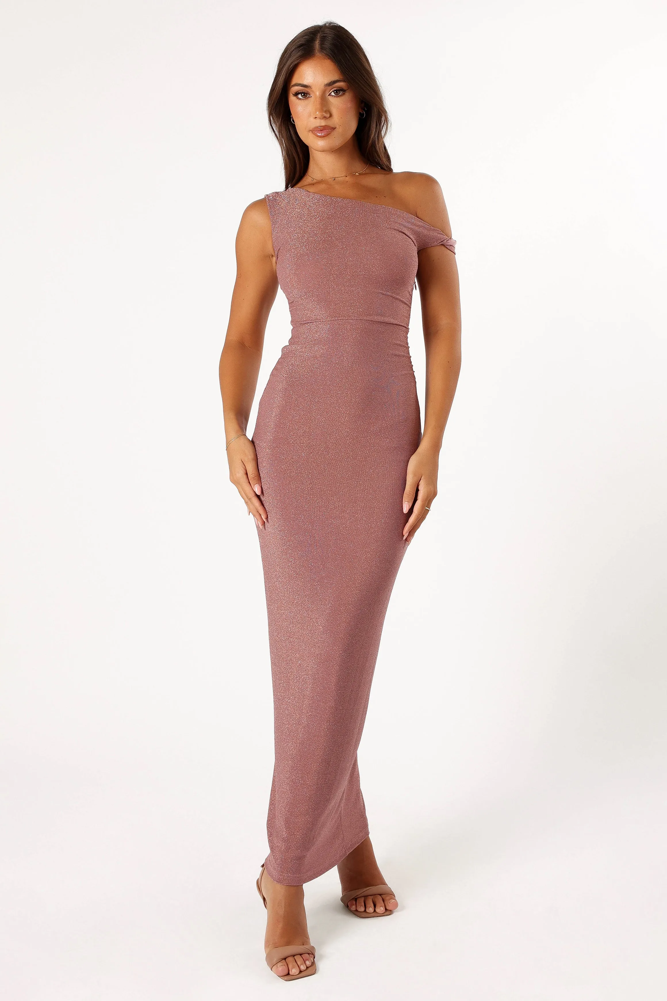 Sebastian Off Shoulder Maxi Dress - Dusty Rose sold by Petal & Pup product image thumbnail 5