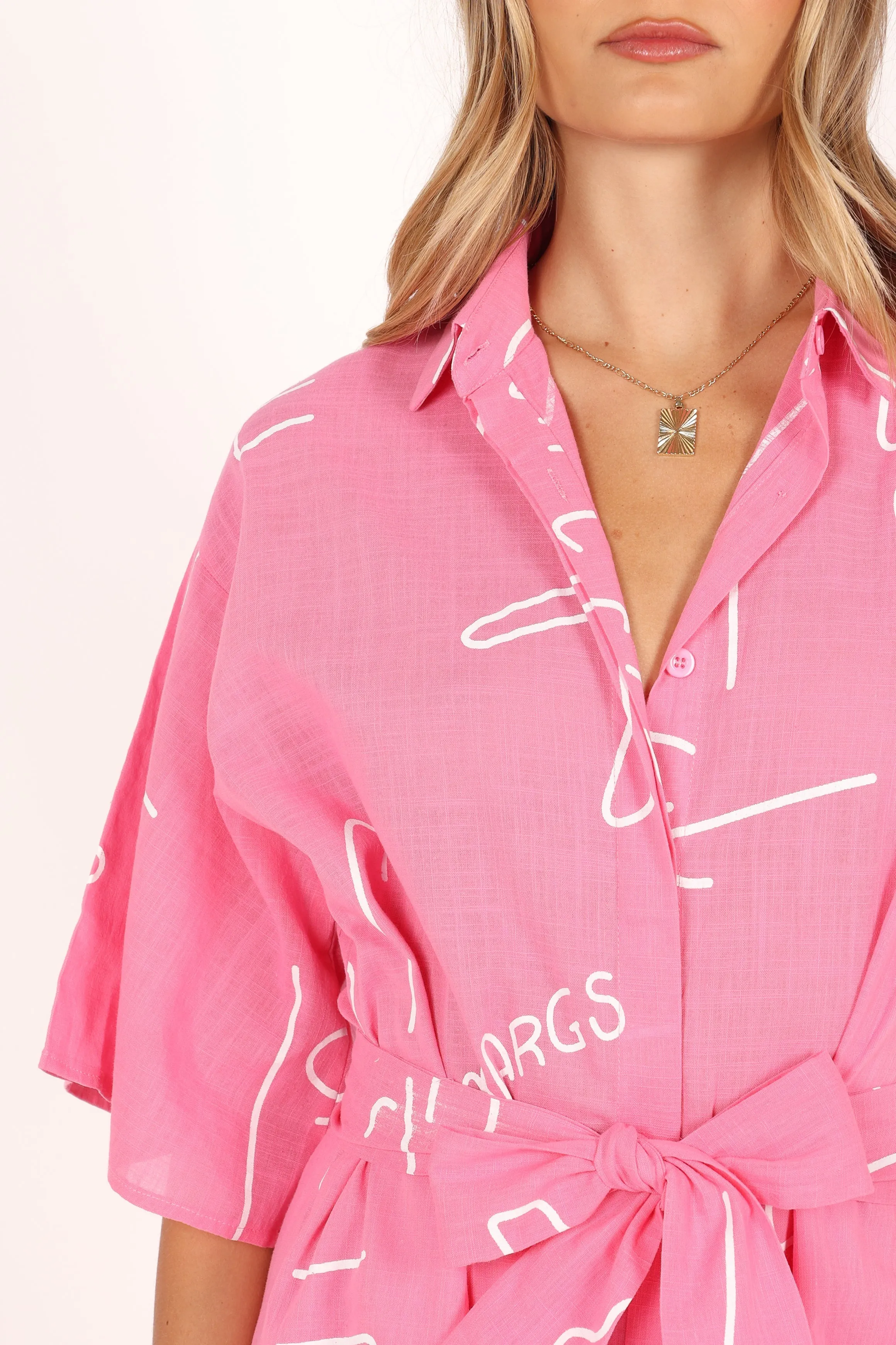 Kellie Romper - Pink sold by Petal & Pup product image thumbnail 4