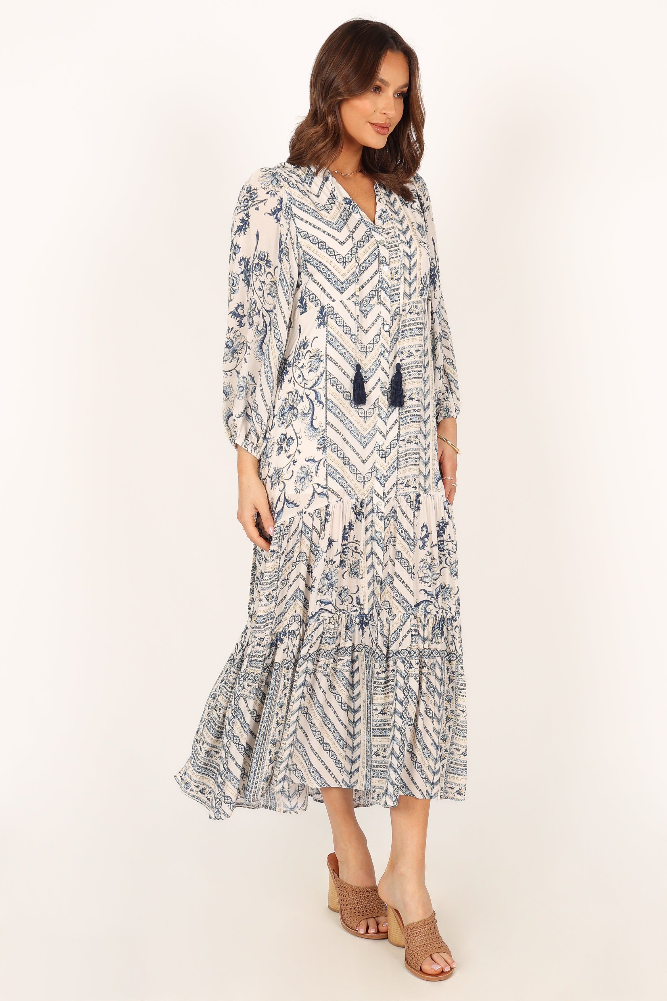 Harper Long Sleeve Maxi Dress - Seaside sold by Petal & Pup product image thumbnail 5