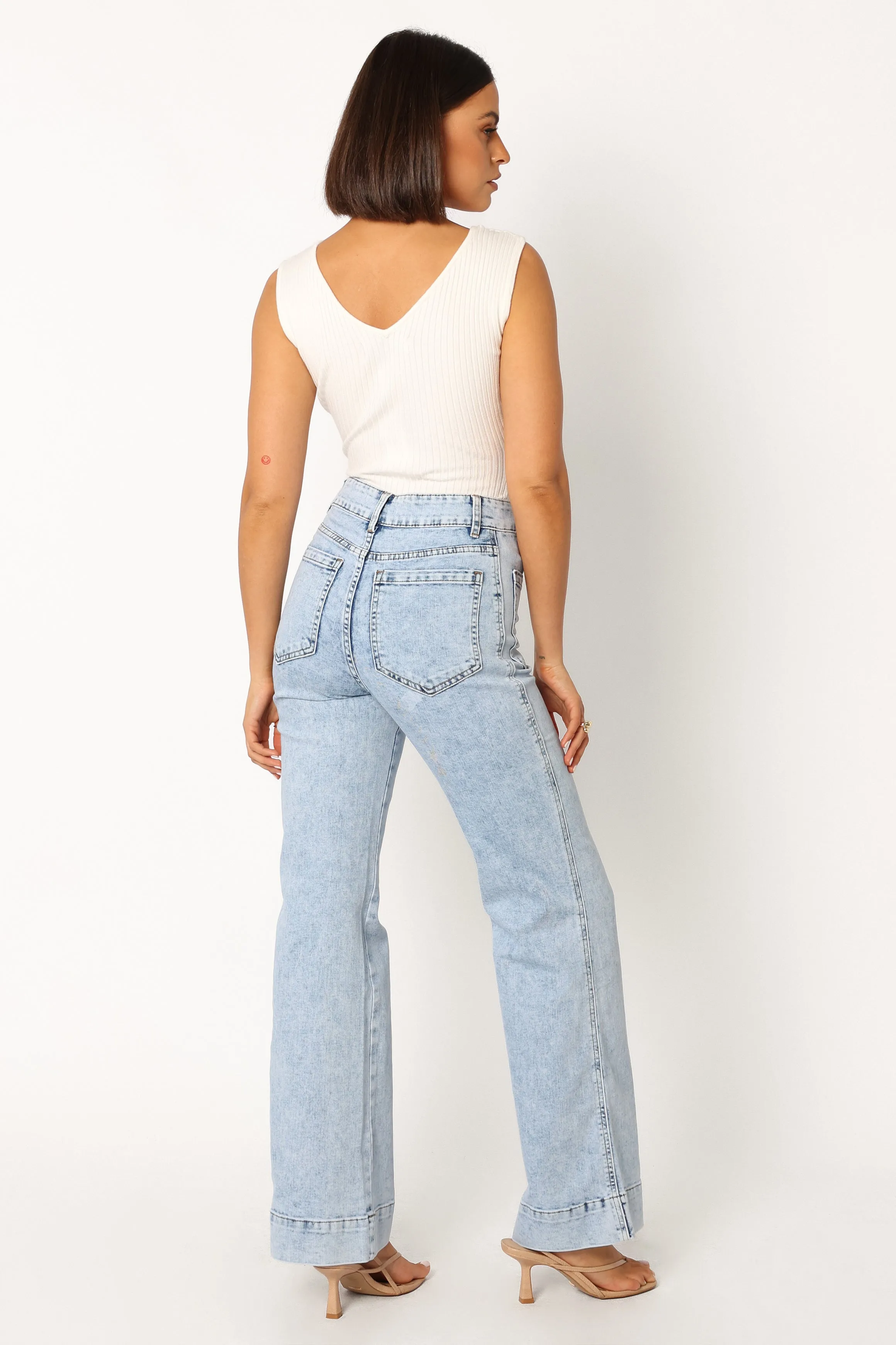 Nico Wide Leg Jean - Blue sold by Petal & Pup product image thumbnail 5