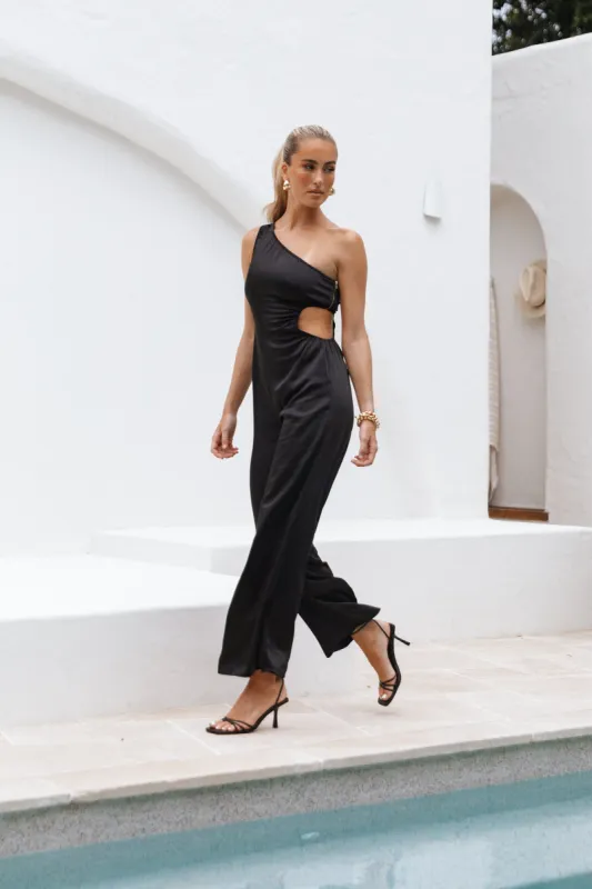 Florina Jumpsuit - Black sold by Petal & Pup