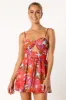 Molly Mae Romper - Pink Azalea sold by Petal & Pup