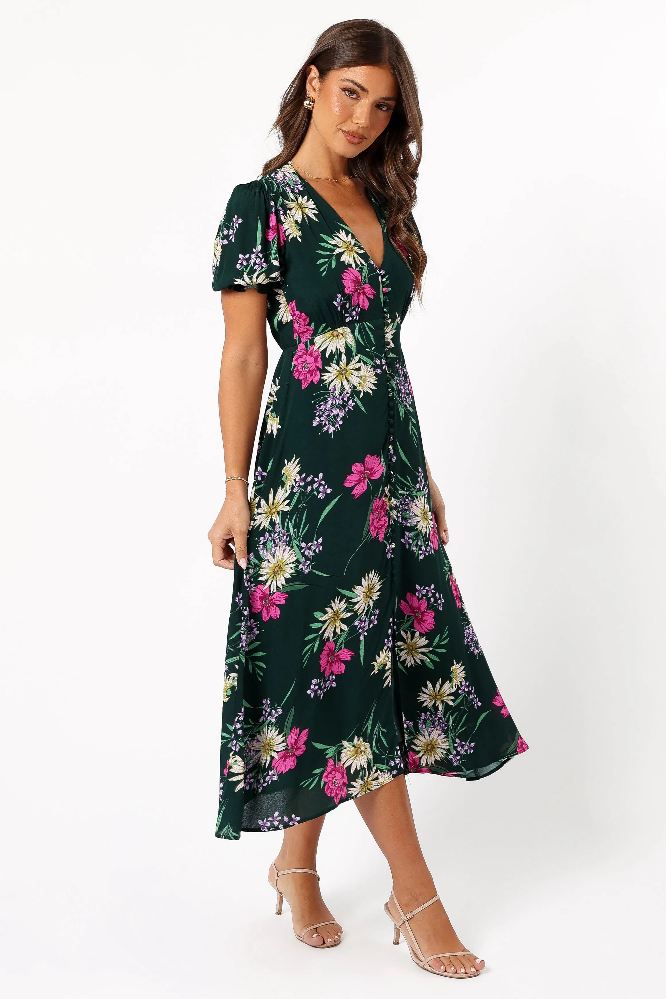 Mazie Floral Midi Dress - Eden Florals sold by Petal & Pup product image thumbnail 5