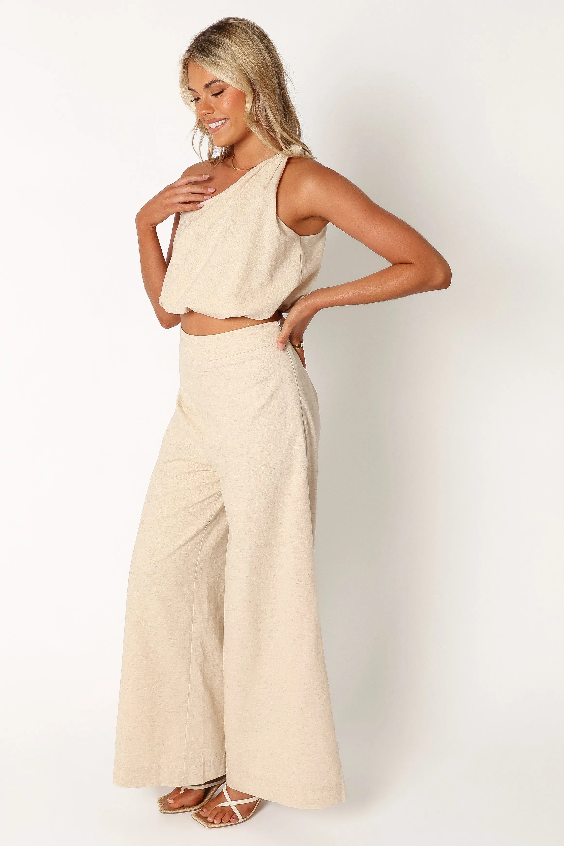 Tori Linen Pant Set - Oatmeal sold by Petal & Pup product image thumbnail 5