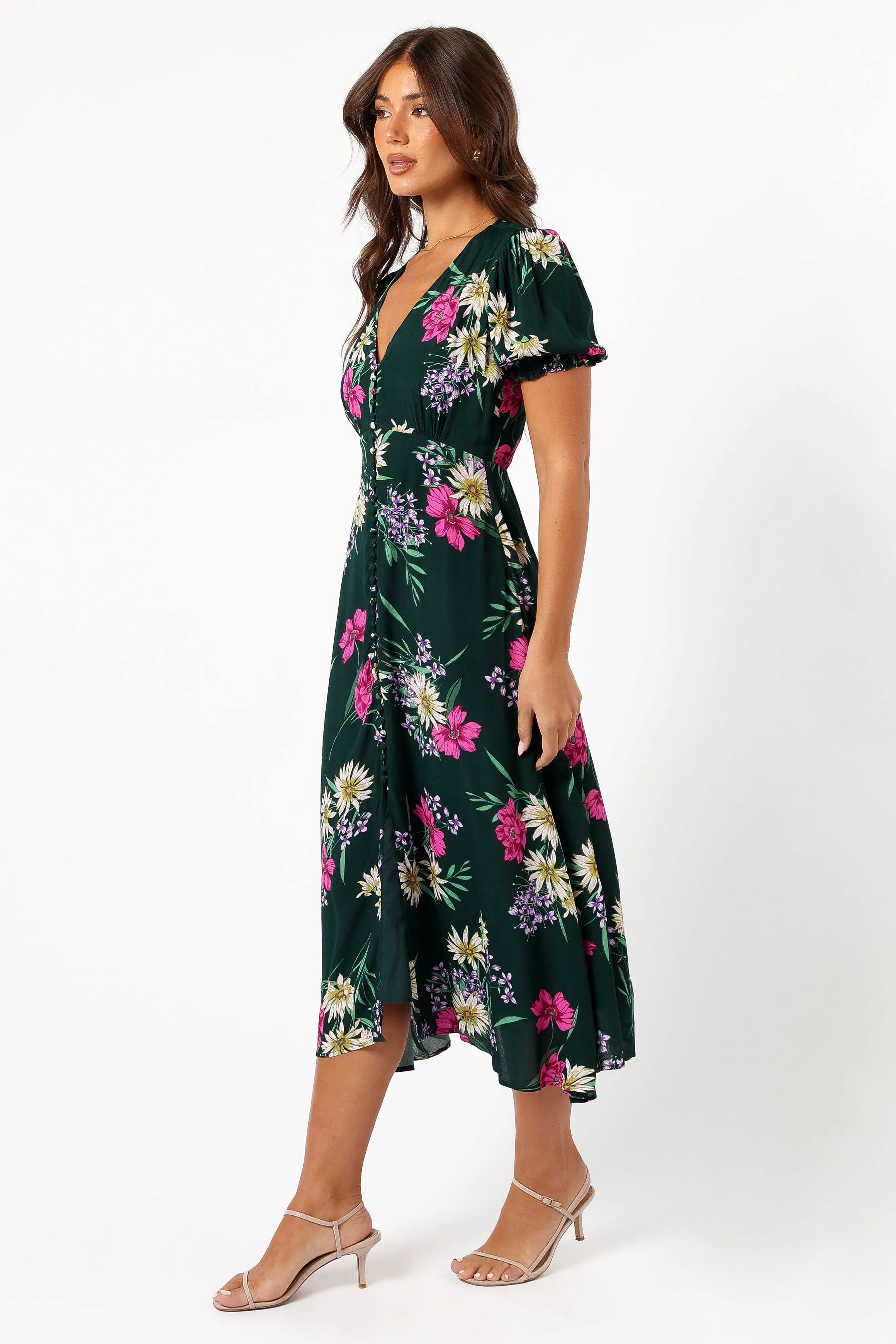 Mazie Floral Midi Dress - Eden Florals sold by Petal & Pup product image thumbnail 3