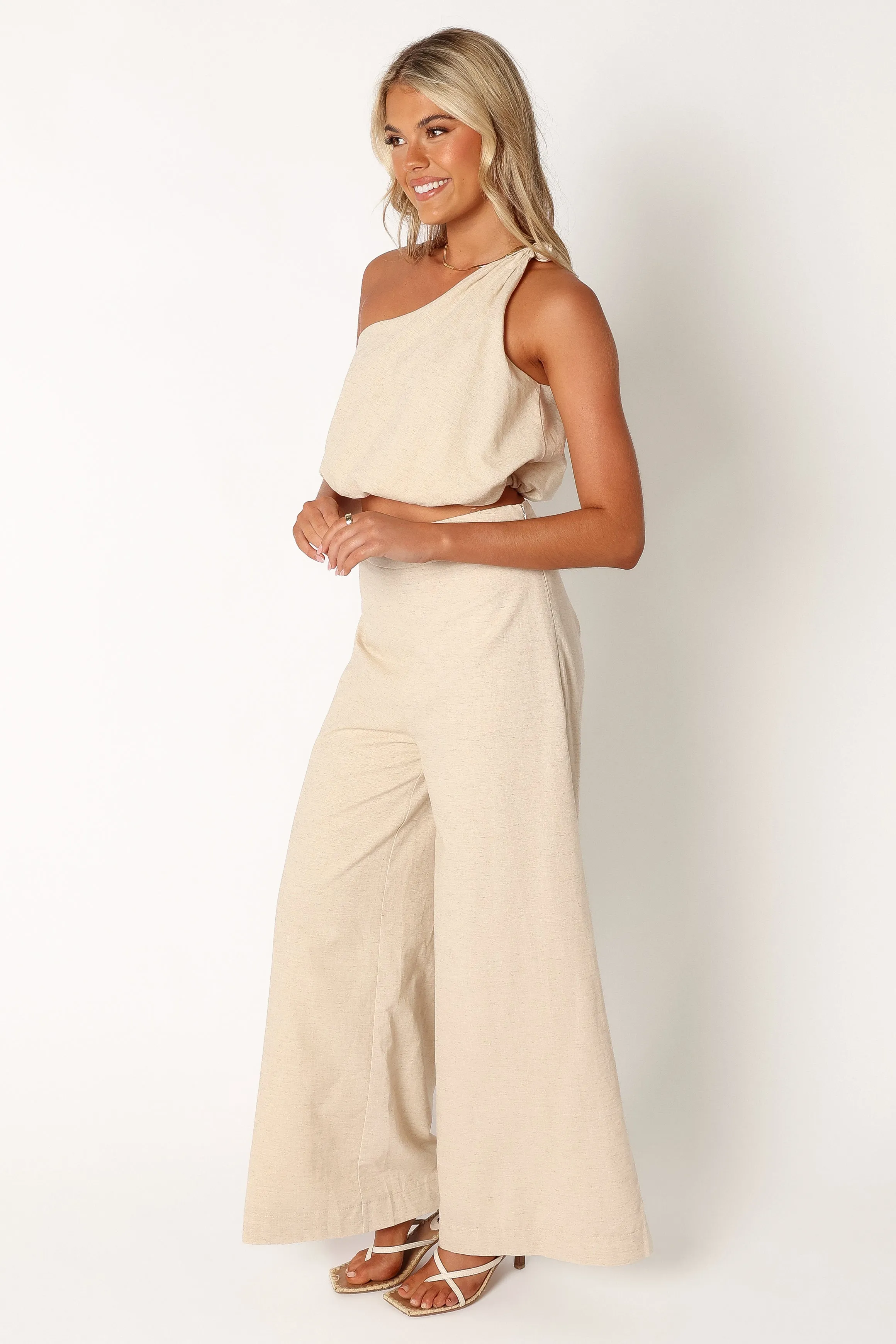 Tori Linen Pant Set - Oatmeal sold by Petal & Pup product image thumbnail 4