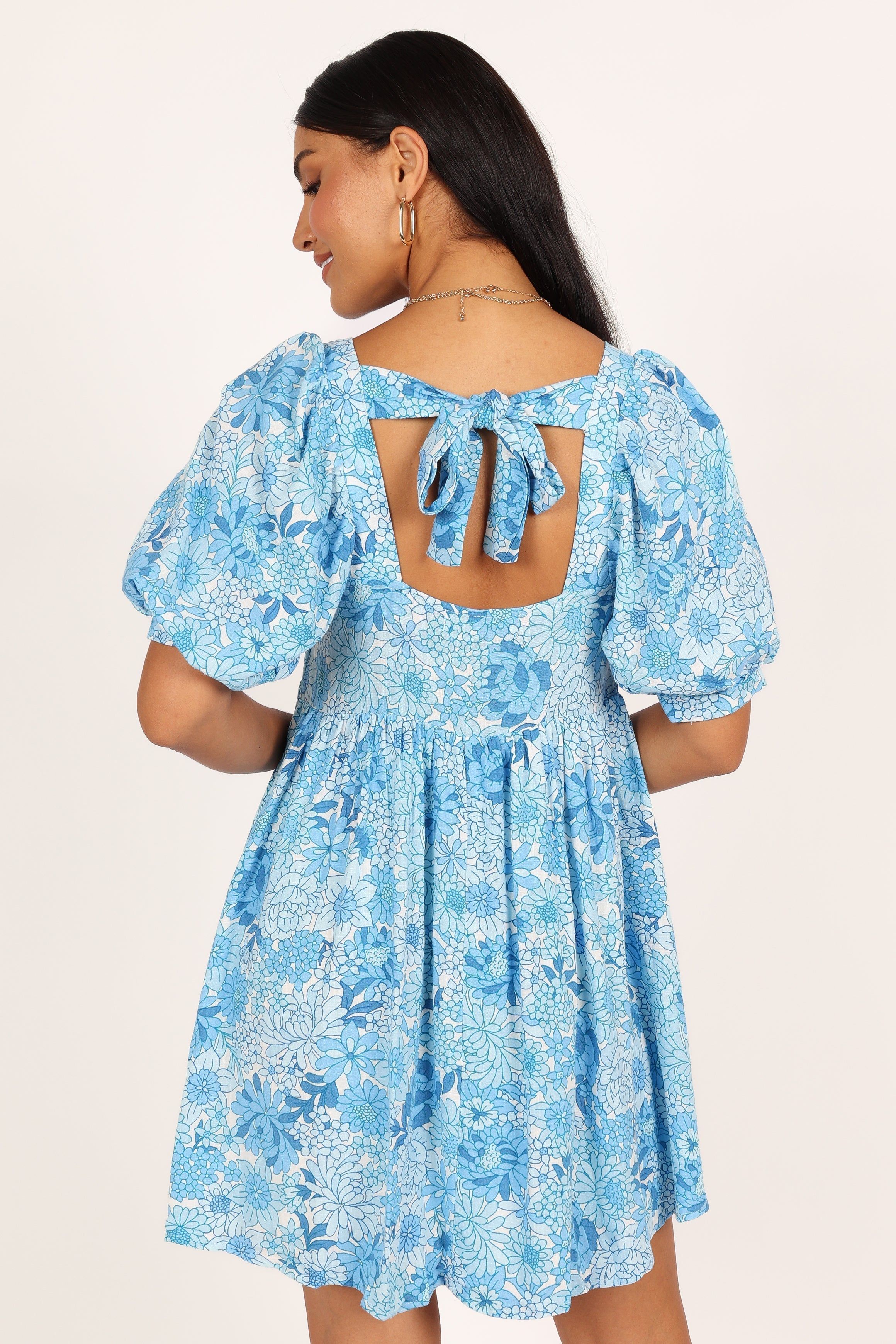 Delaney Mini Dress - Blue Floral sold by Petal & Pup product image thumbnail 2