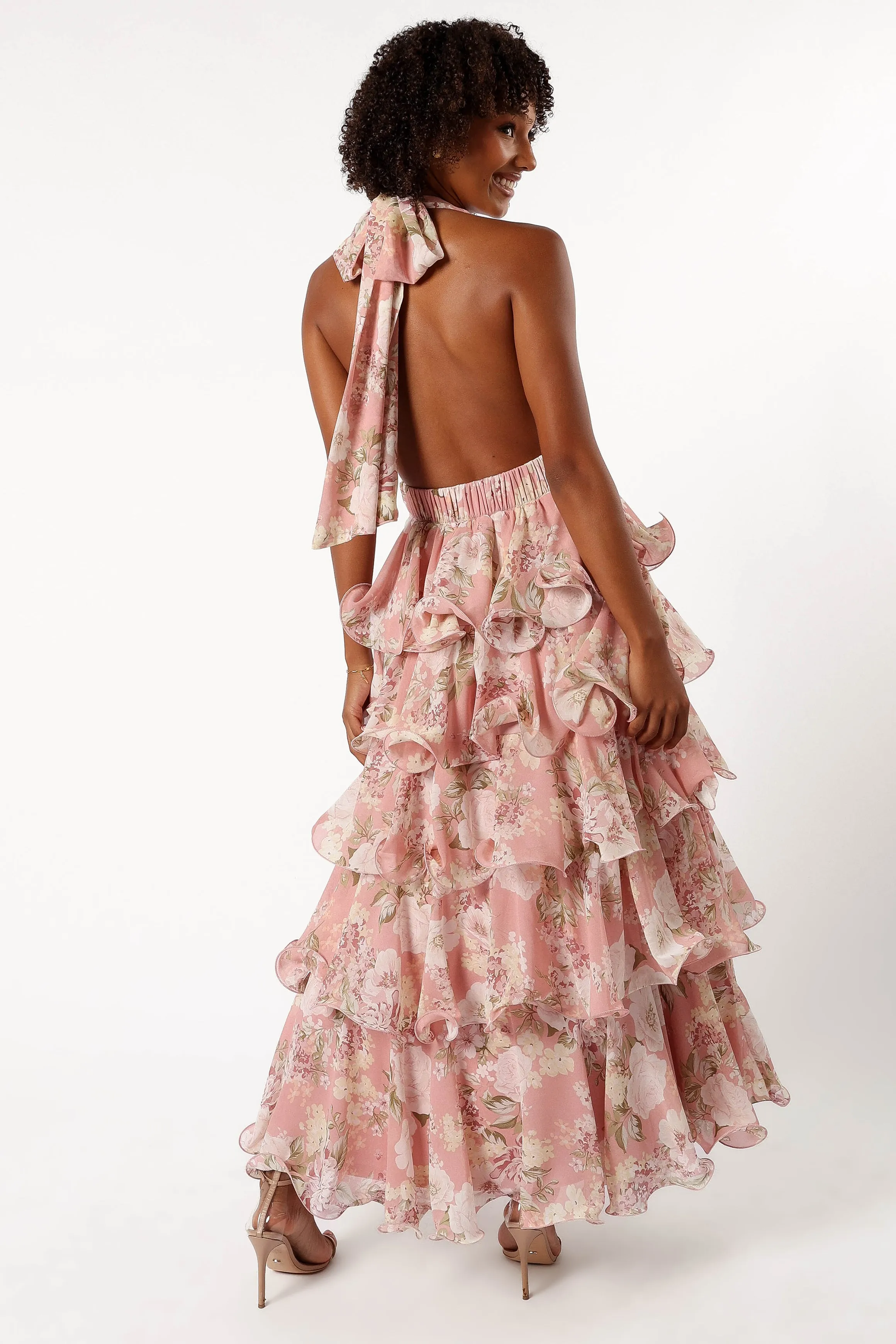 Bouquet Halterneck Maxi Dress - Pink sold by Petal & Pup product image thumbnail 3