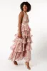 Bouquet Halterneck Maxi Dress - Pink sold by Petal & Pup