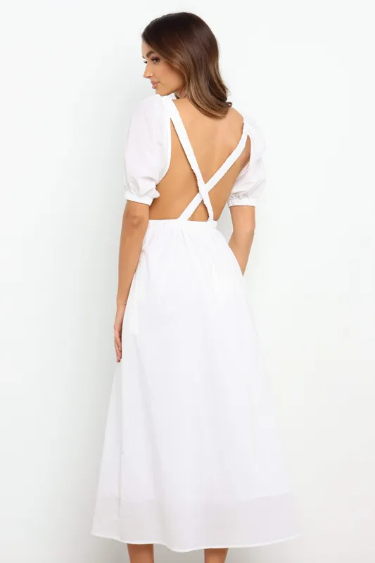 Ollie Dress - White sold by Petal & Pup