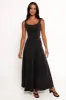 Mara Midi Skirt - Black sold by Petal & Pup