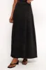 Mara Midi Skirt - Black sold by Petal & Pup