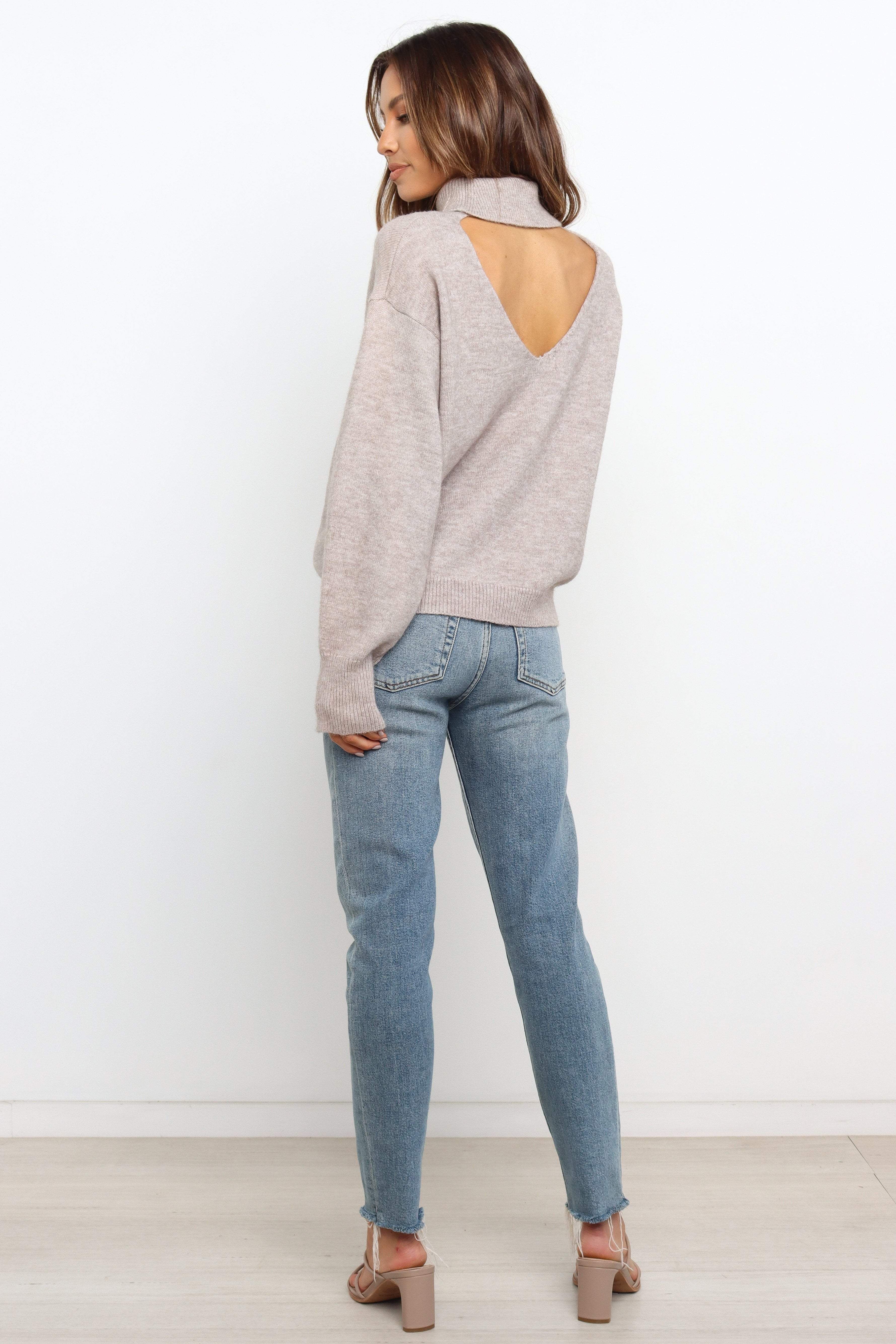 Greta Knit Sweater - Grey sold by Petal & Pup product image thumbnail 2