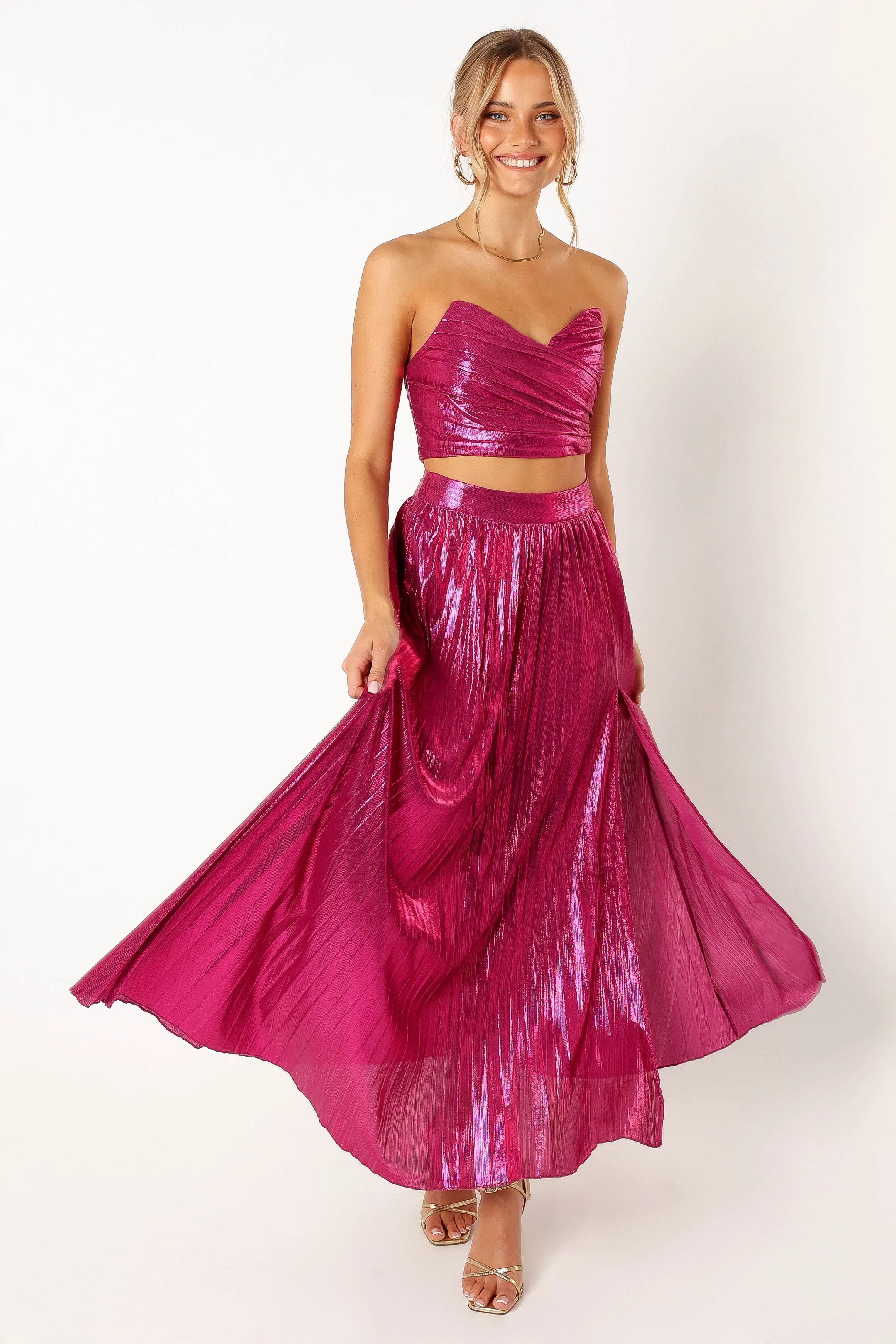 Hana Two Piece Set - Fuchsia sold by Petal & Pup