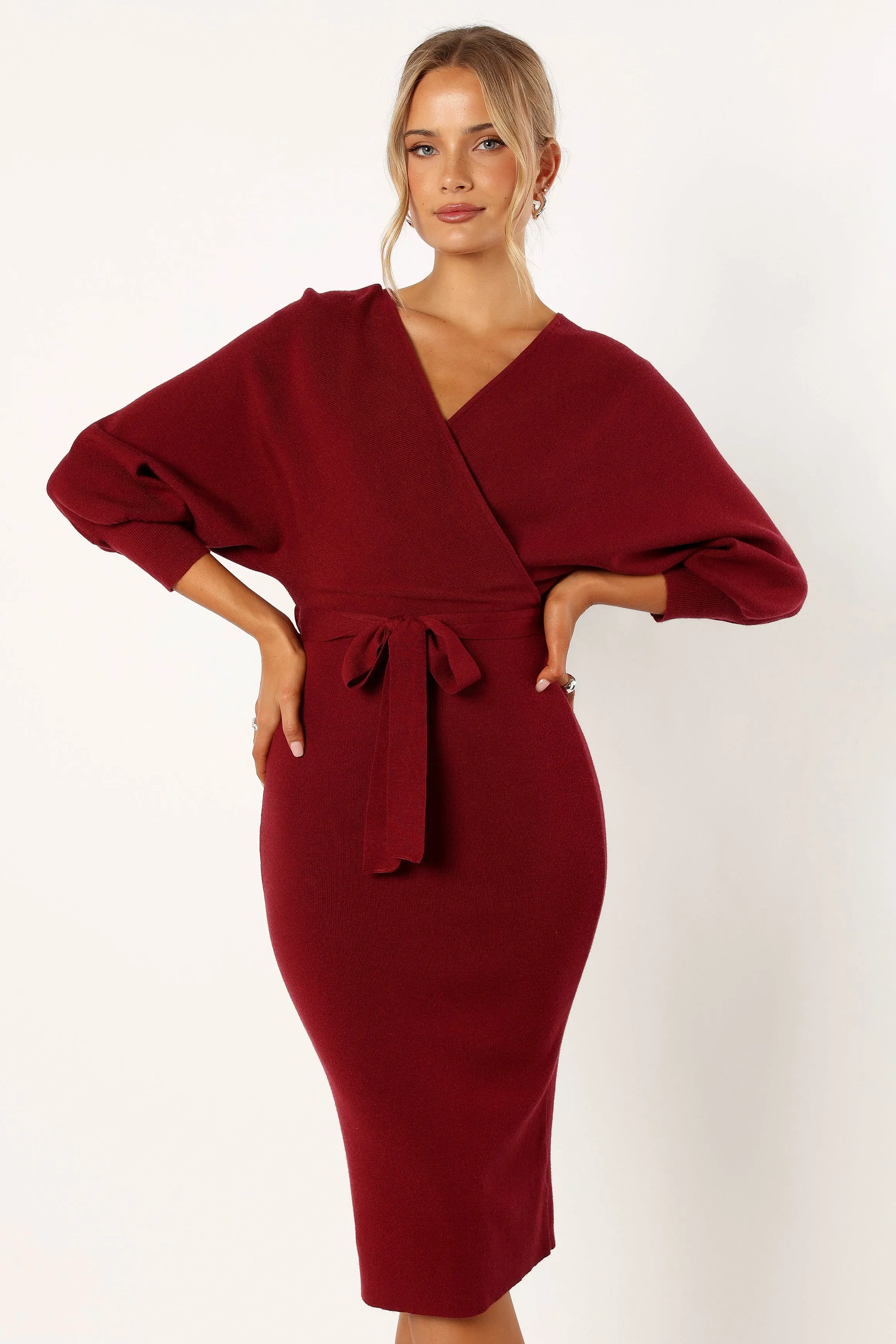 Nate Dress - Merlot sold by Petal & Pup product image thumbnail 2
