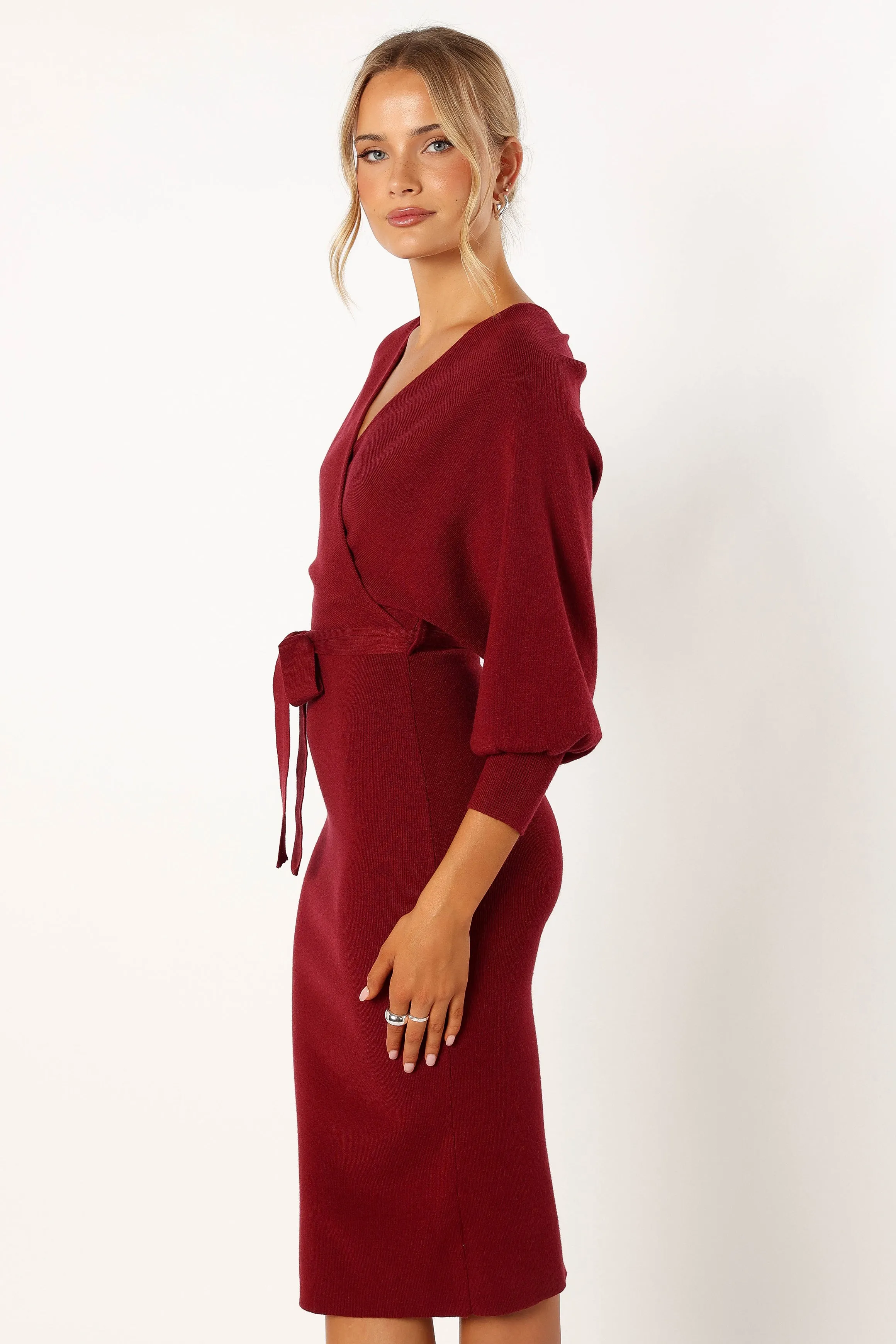 Nate Dress - Merlot sold by Petal & Pup product image thumbnail 3