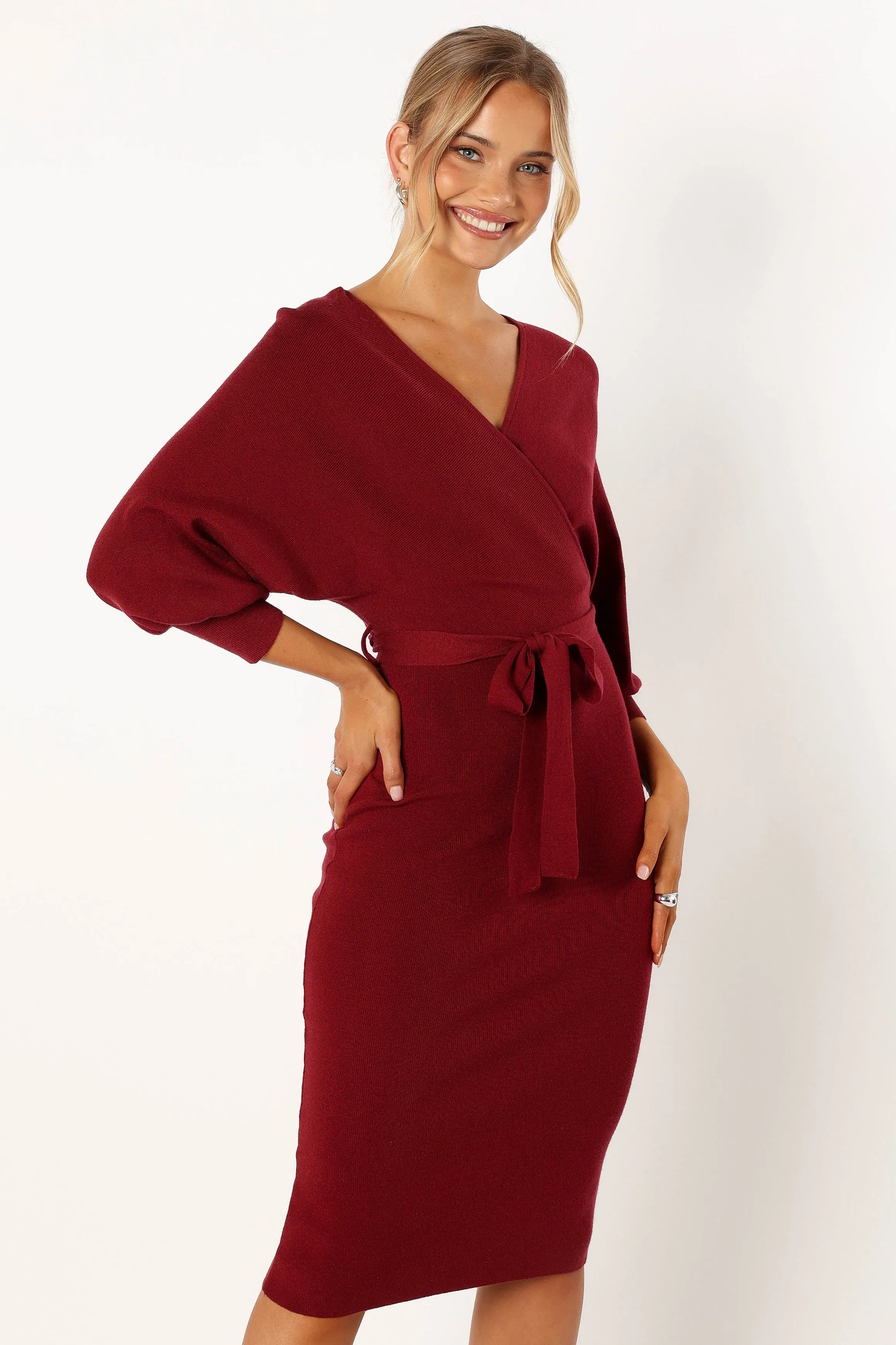 Nate Dress - Merlot sold by Petal & Pup product image thumbnail 5