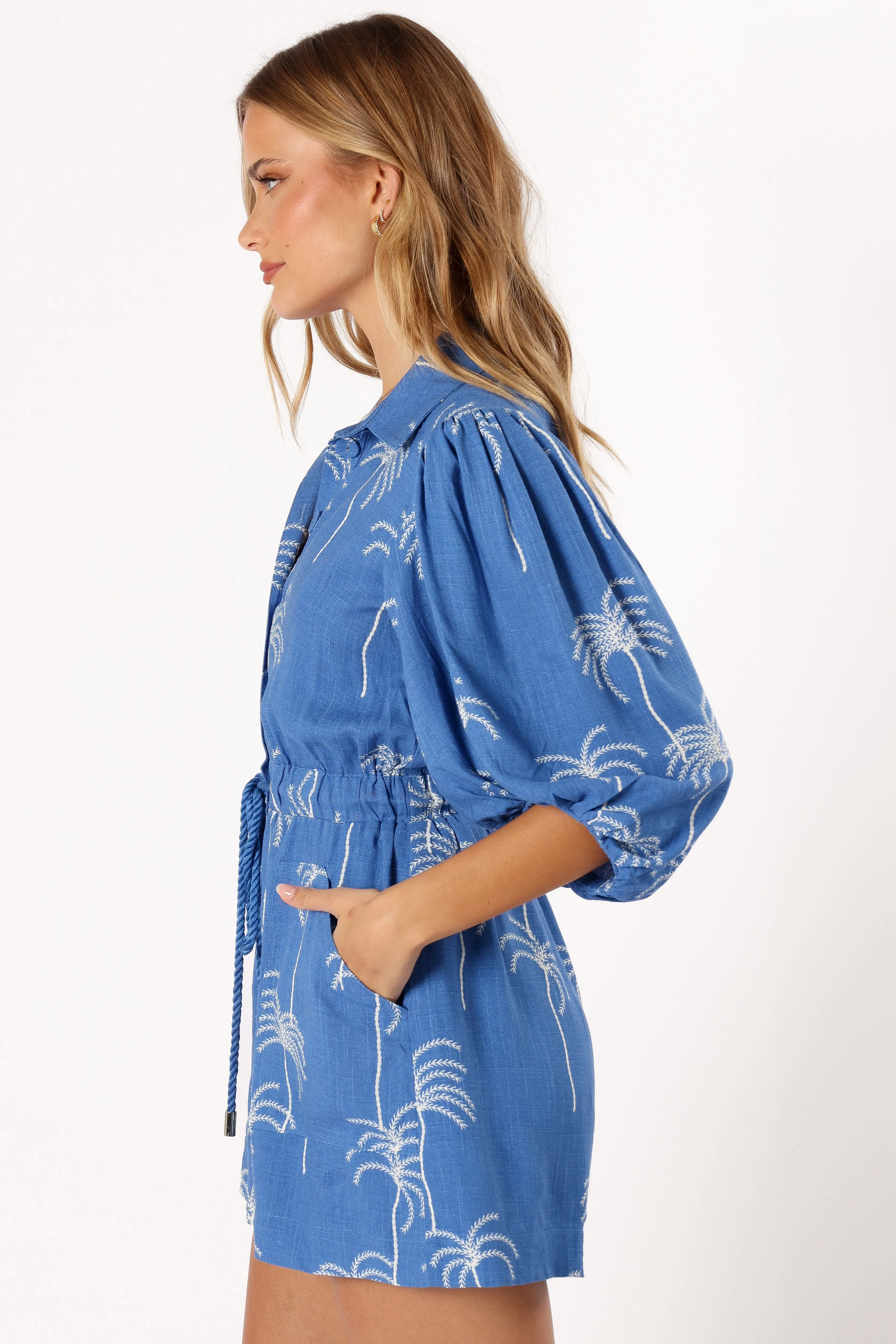 Gina Romper - Blue Print sold by Petal & Pup product image thumbnail 3