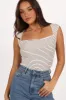 Bardot Top - Stripe sold by Petal & Pup