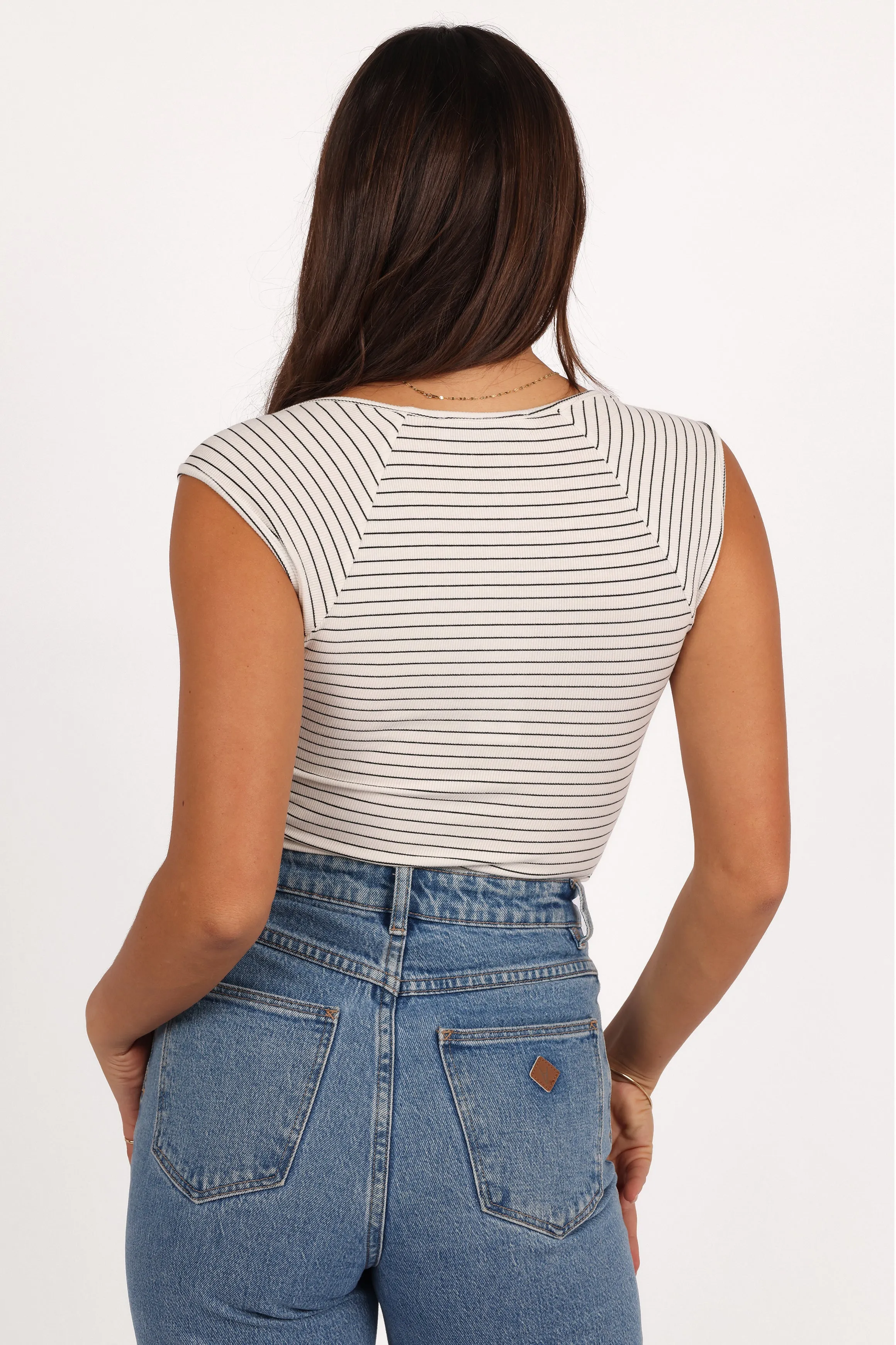 Bardot Top - Stripe sold by Petal & Pup product image thumbnail 4
