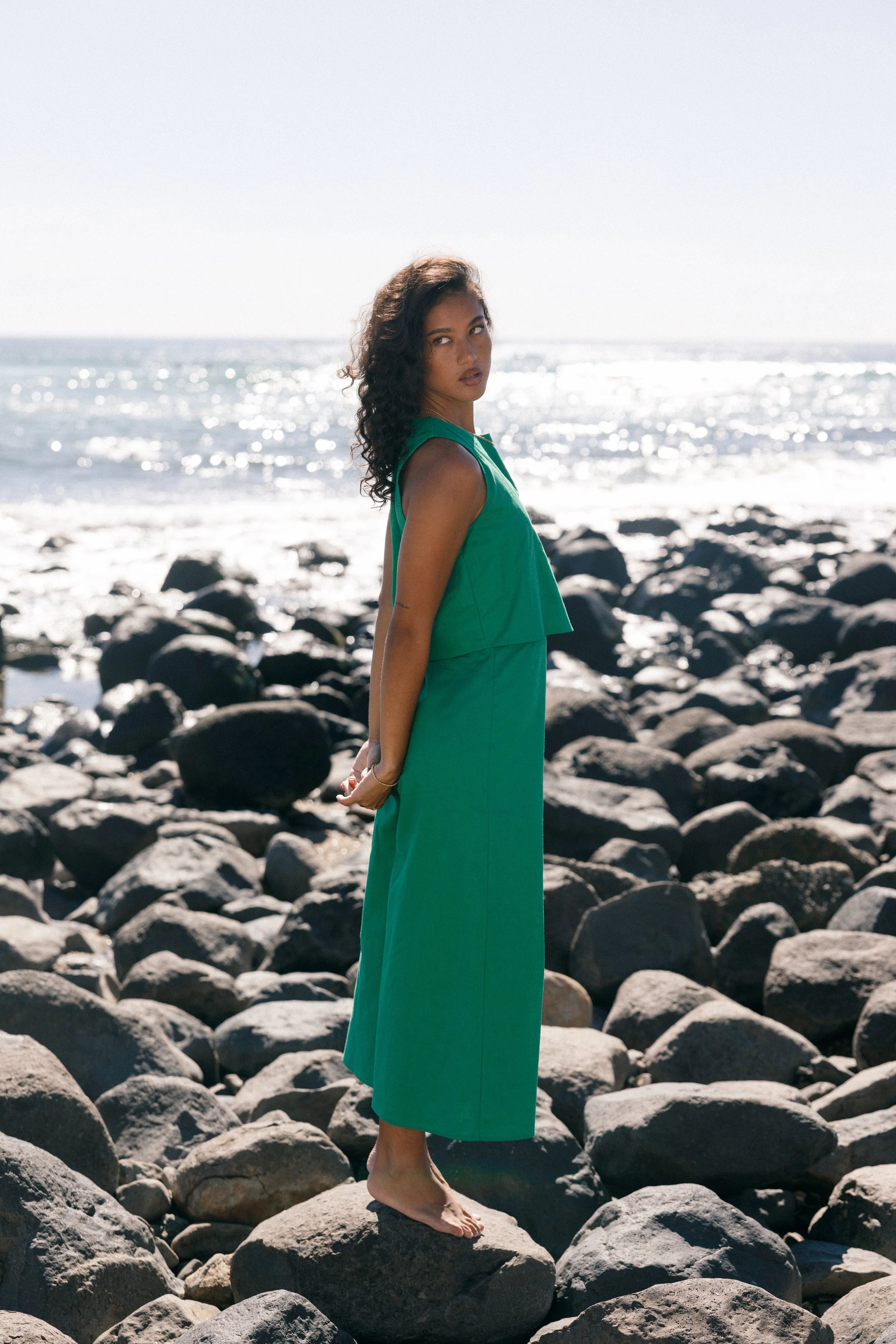 Femme Jumpsuit - Green sold by Petal & Pup product image thumbnail 2