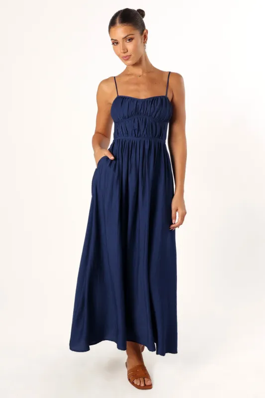Kelani Luxi Midi Dress - Navy sold by Petal & Pup