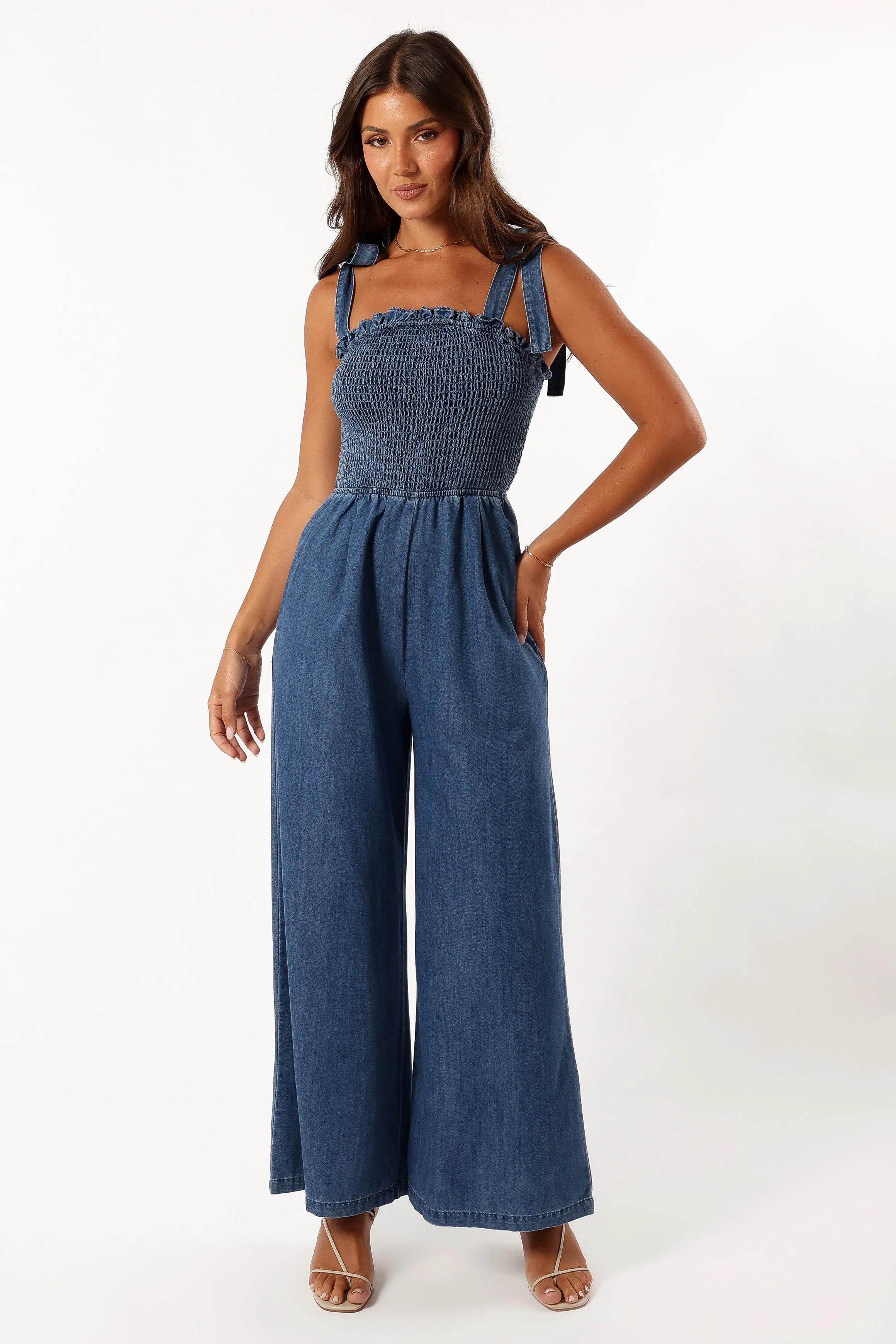 Alexia Jumpsuit - Medium Denim sold by Petal & Pup product image thumbnail 3