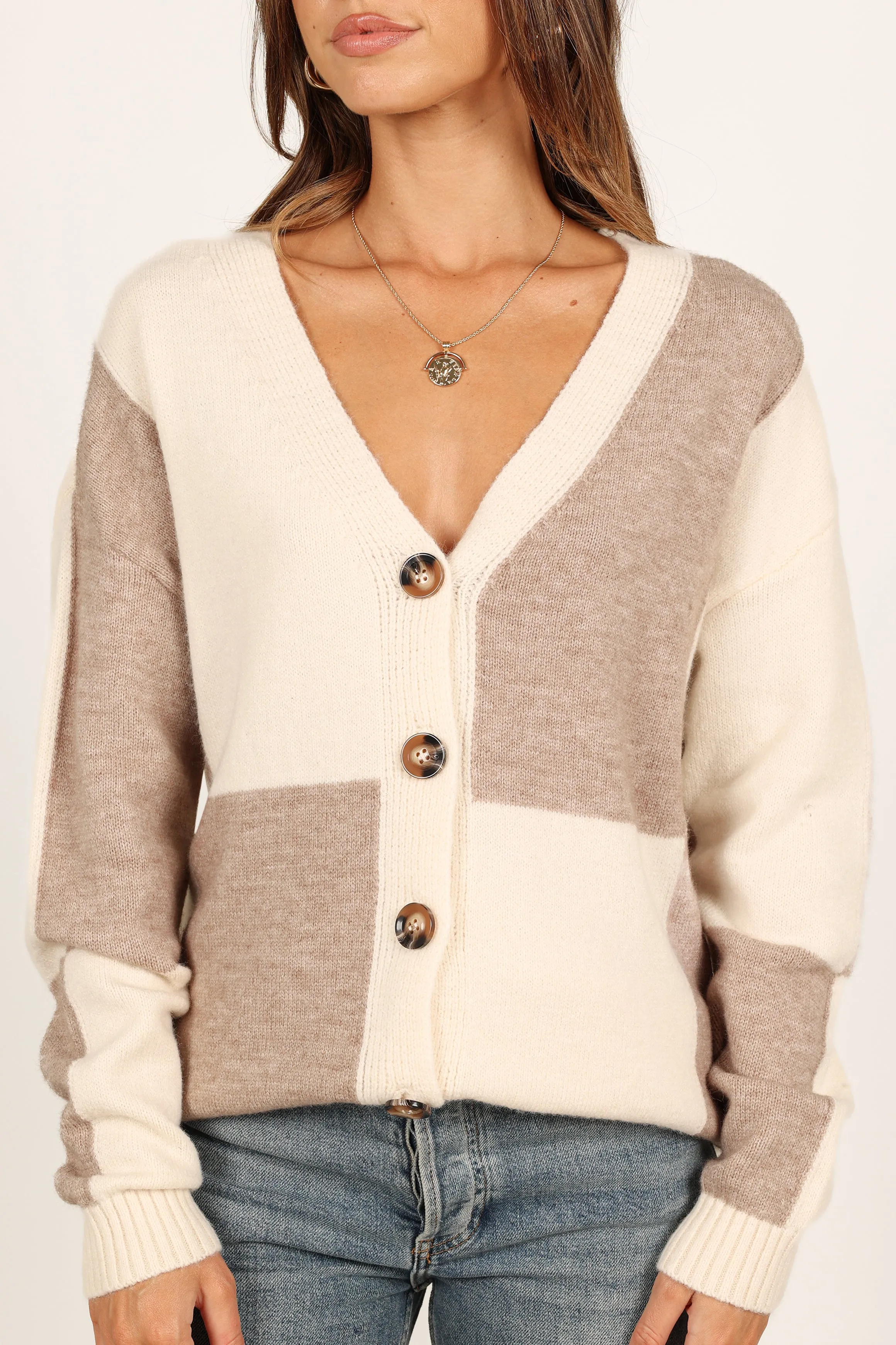 Millie Large Check Cardigan - Multi sold by Petal & Pup product image thumbnail 2
