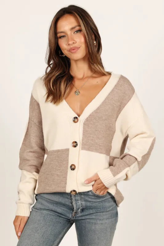 Millie Large Check Cardigan - Multi sold by Petal & Pup