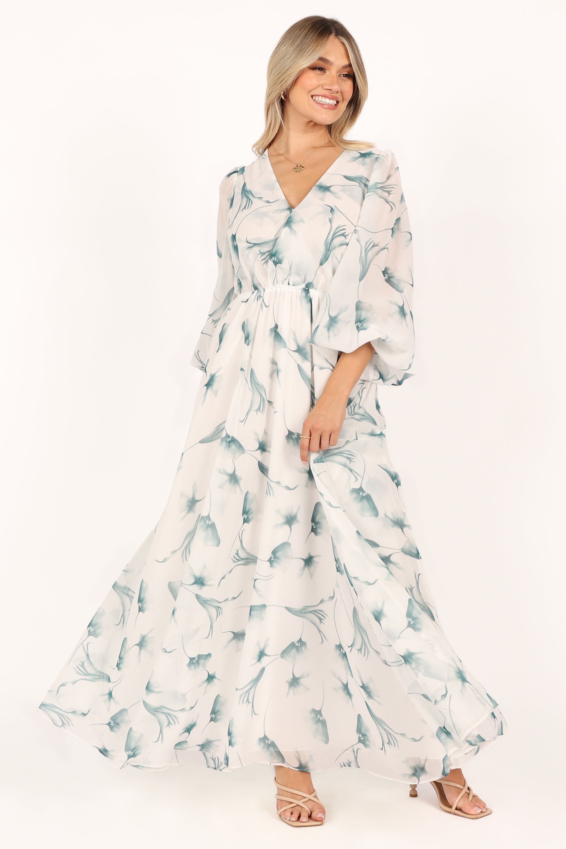 Gillian Maxi Dress - White Floral sold by Petal & Pup product image thumbnail 5