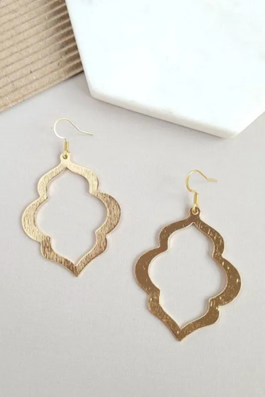 Talia Gold Dangle Earrings - Gold sold by Petal & Pup
