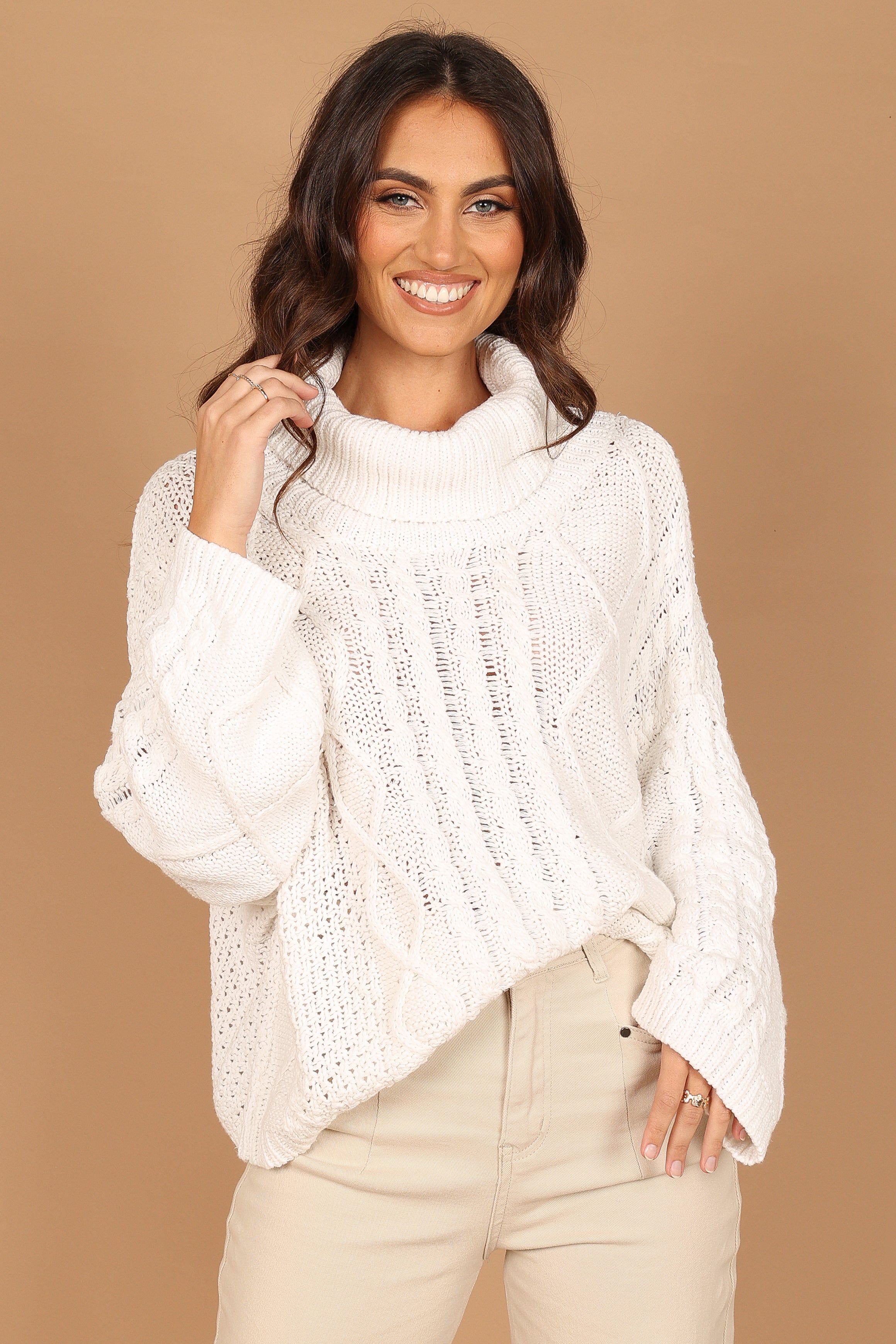 Sharpy Knit Sweater - White sold by Petal & Pup product image thumbnail 2