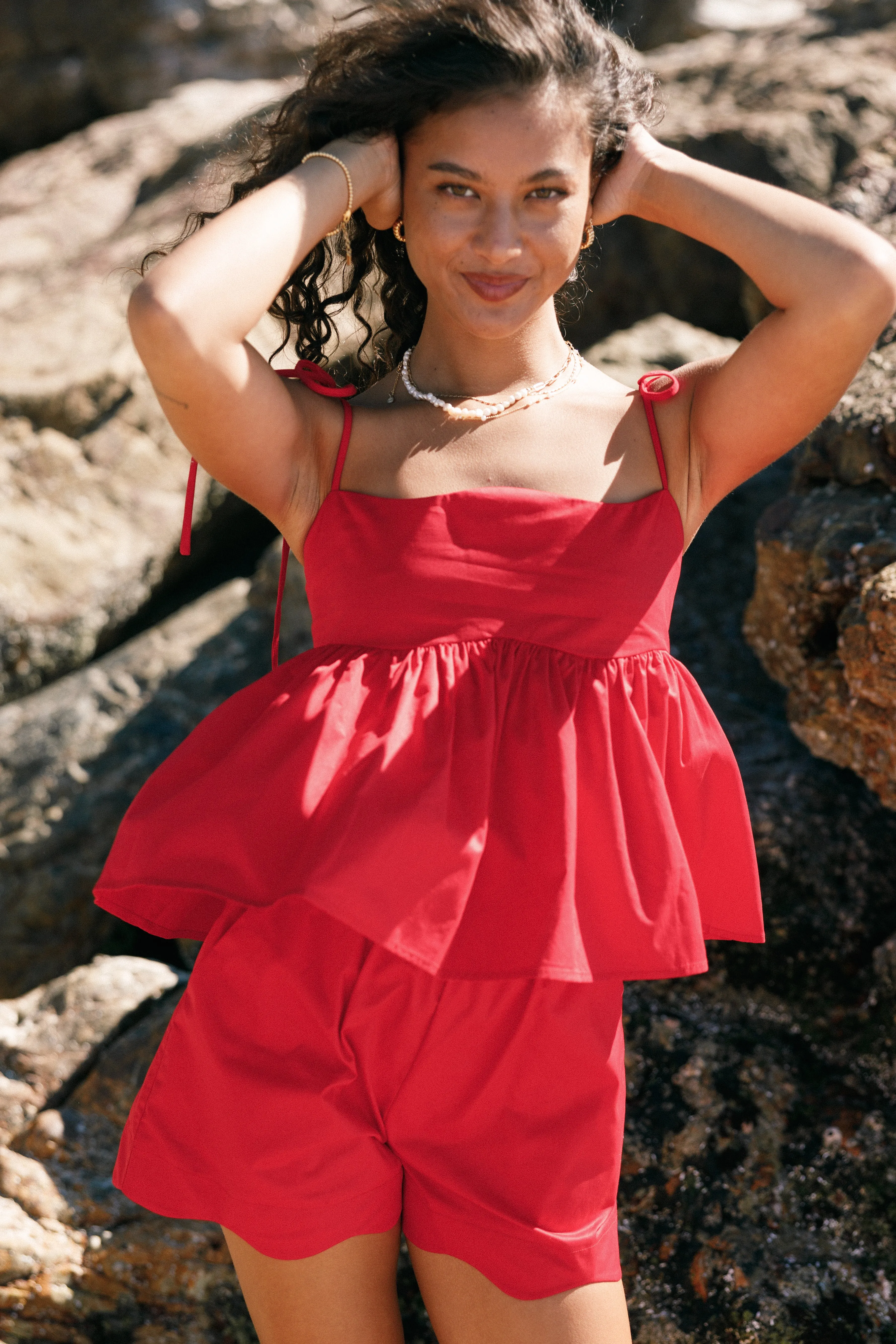 Ricci Top - Red sold by Petal & Pup