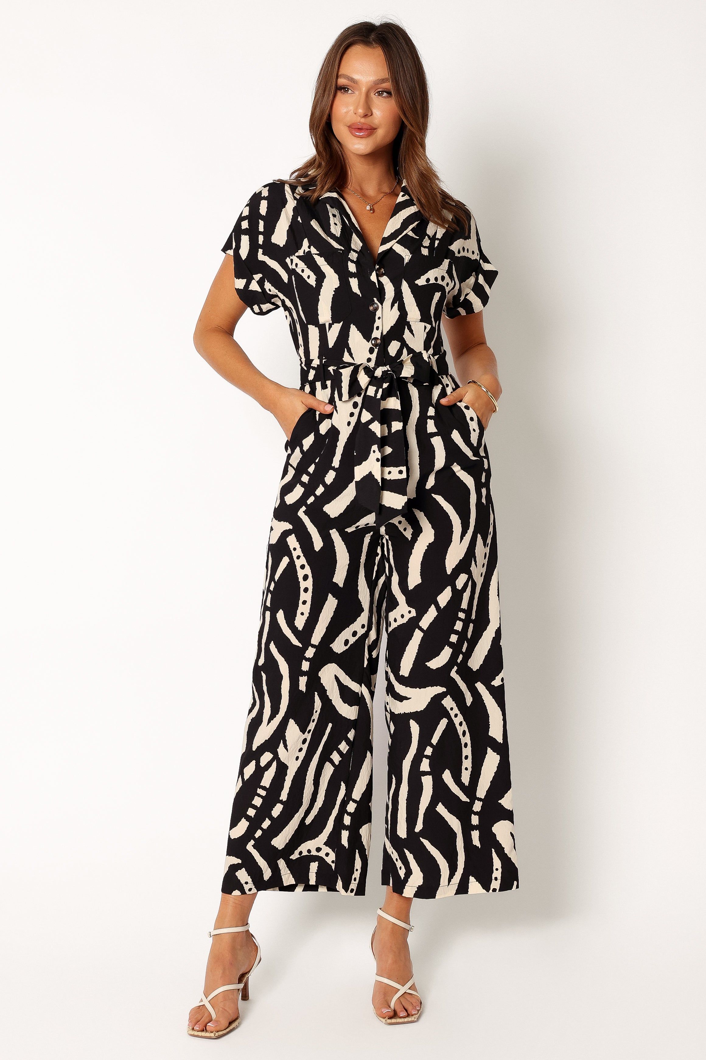 Kezia Jumpsuit - Black sold by Petal & Pup