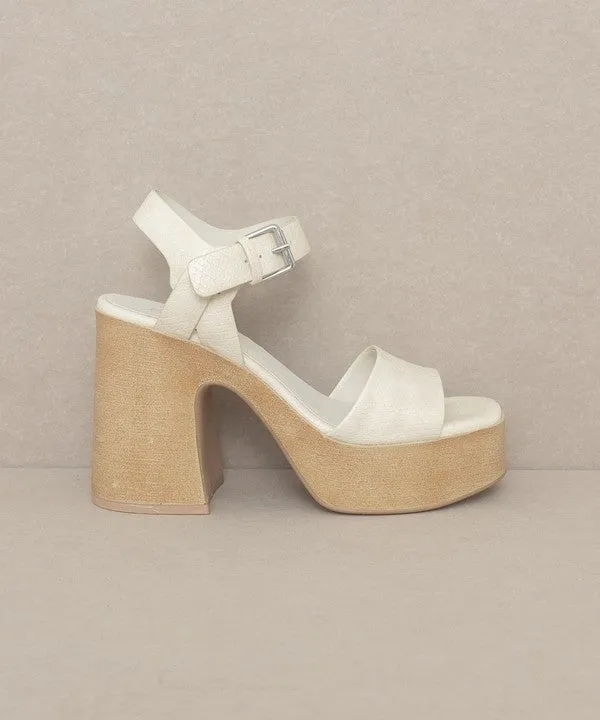 Chunky Platform Heel - Beige sold by Petal & Pup product image thumbnail 3