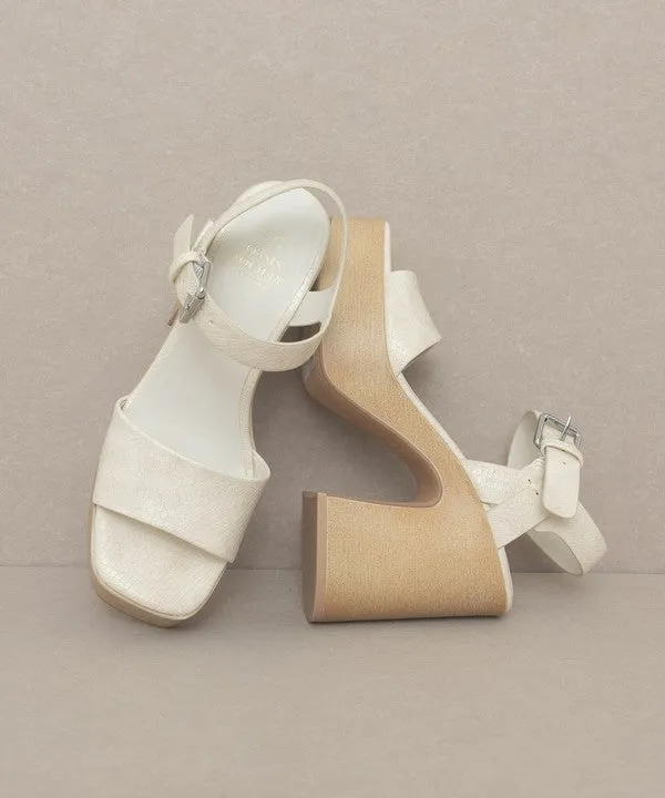 Chunky Platform Heel - Beige sold by Petal & Pup product image thumbnail 4