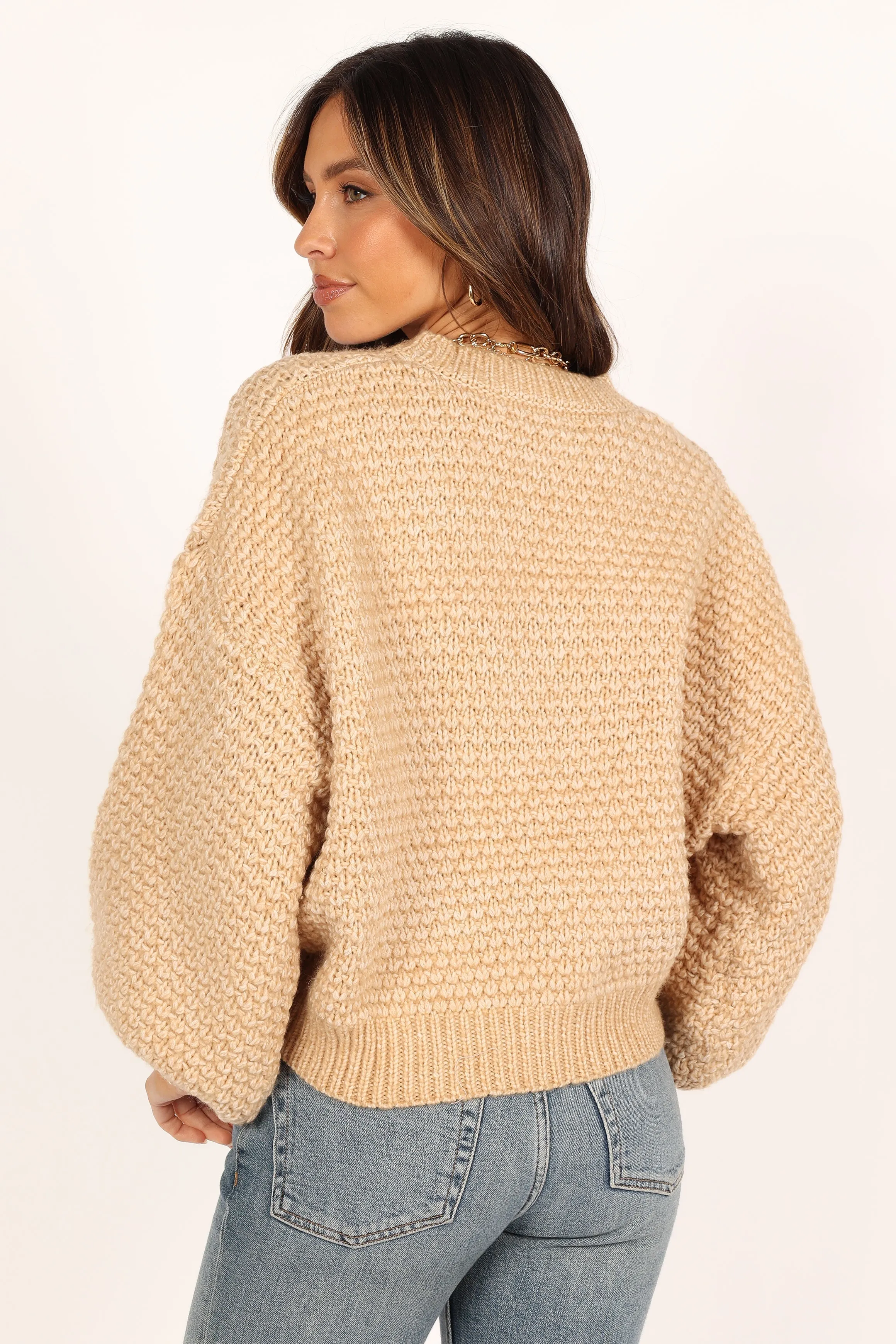 Ziggy Knit Sweater - Tan sold by Petal & Pup product image thumbnail 5